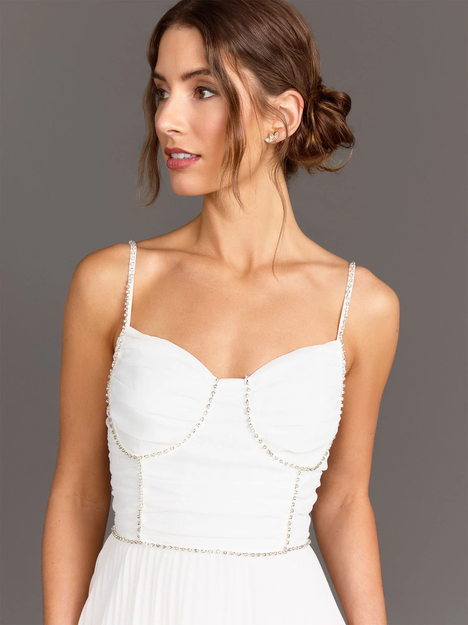 Lena Sleeveless Crystal Embellished Gown - Brands We Love - Image 3