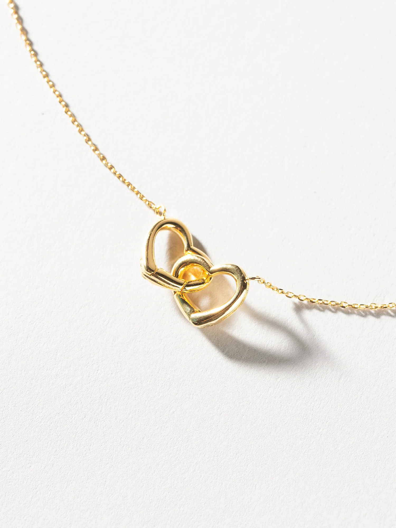 Secret Box 14K Gold Plated Heart Link Necklace - Brands We Love - Image 3