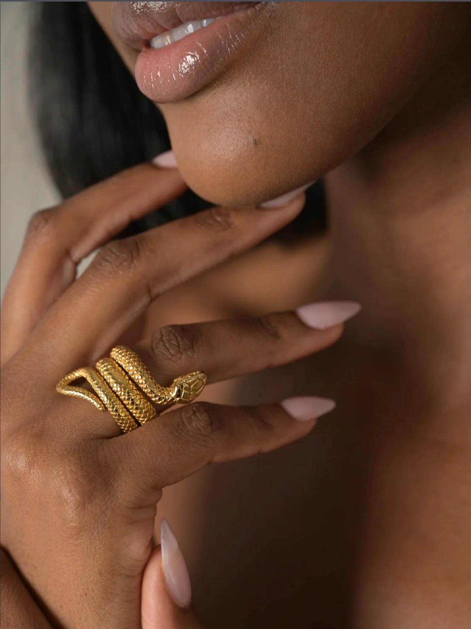 Simone The Label 14K Gold-Plated Snake Ring - Brands We Love - Image 5