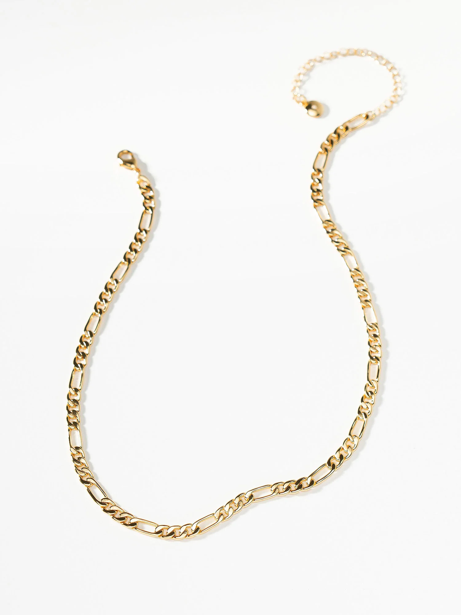 LA Radiant 18K Gold Plated Figaro Chain Link Necklace - Brands We Love - Image 2