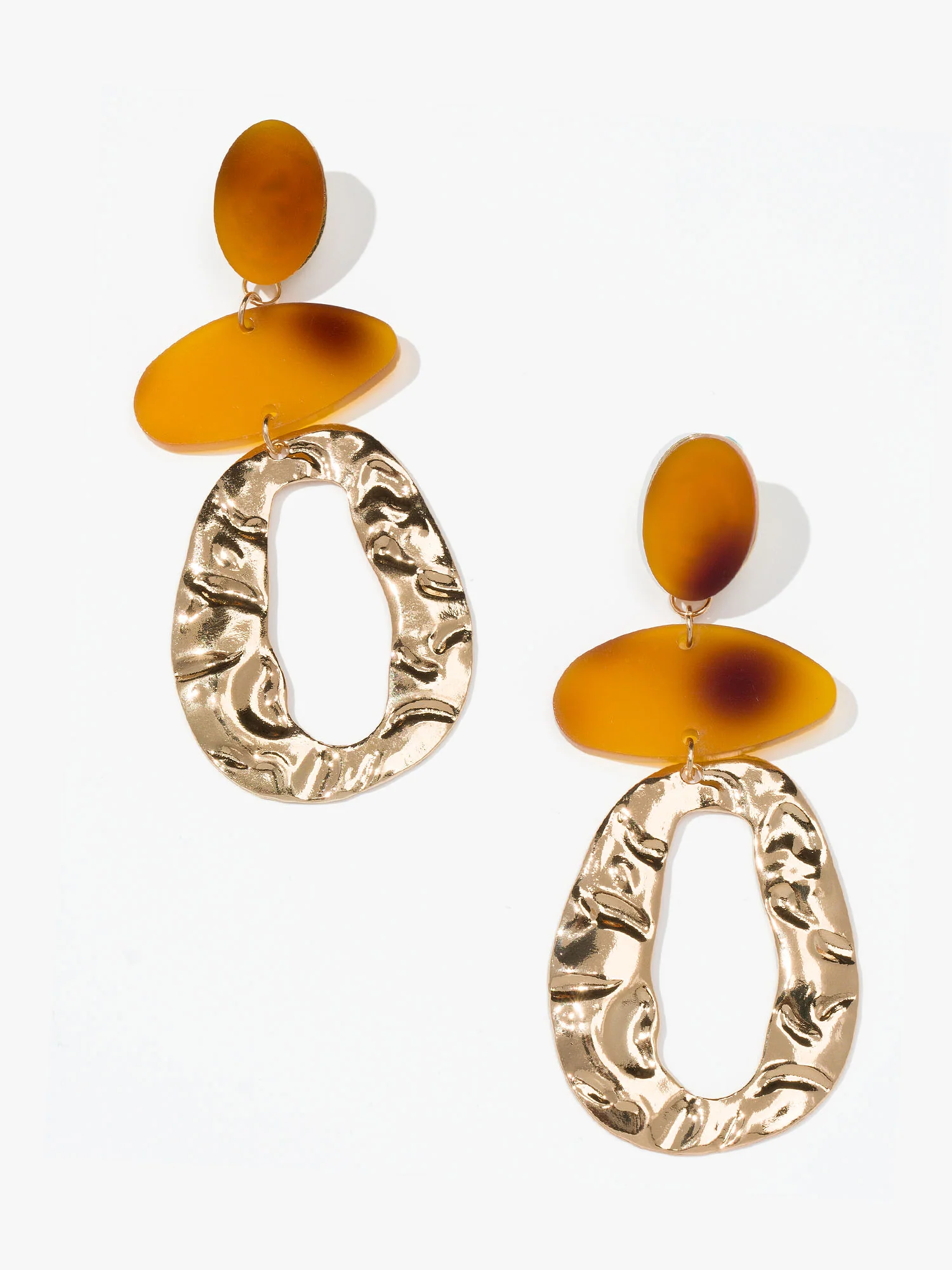 Geometric Drop Statement Earrings