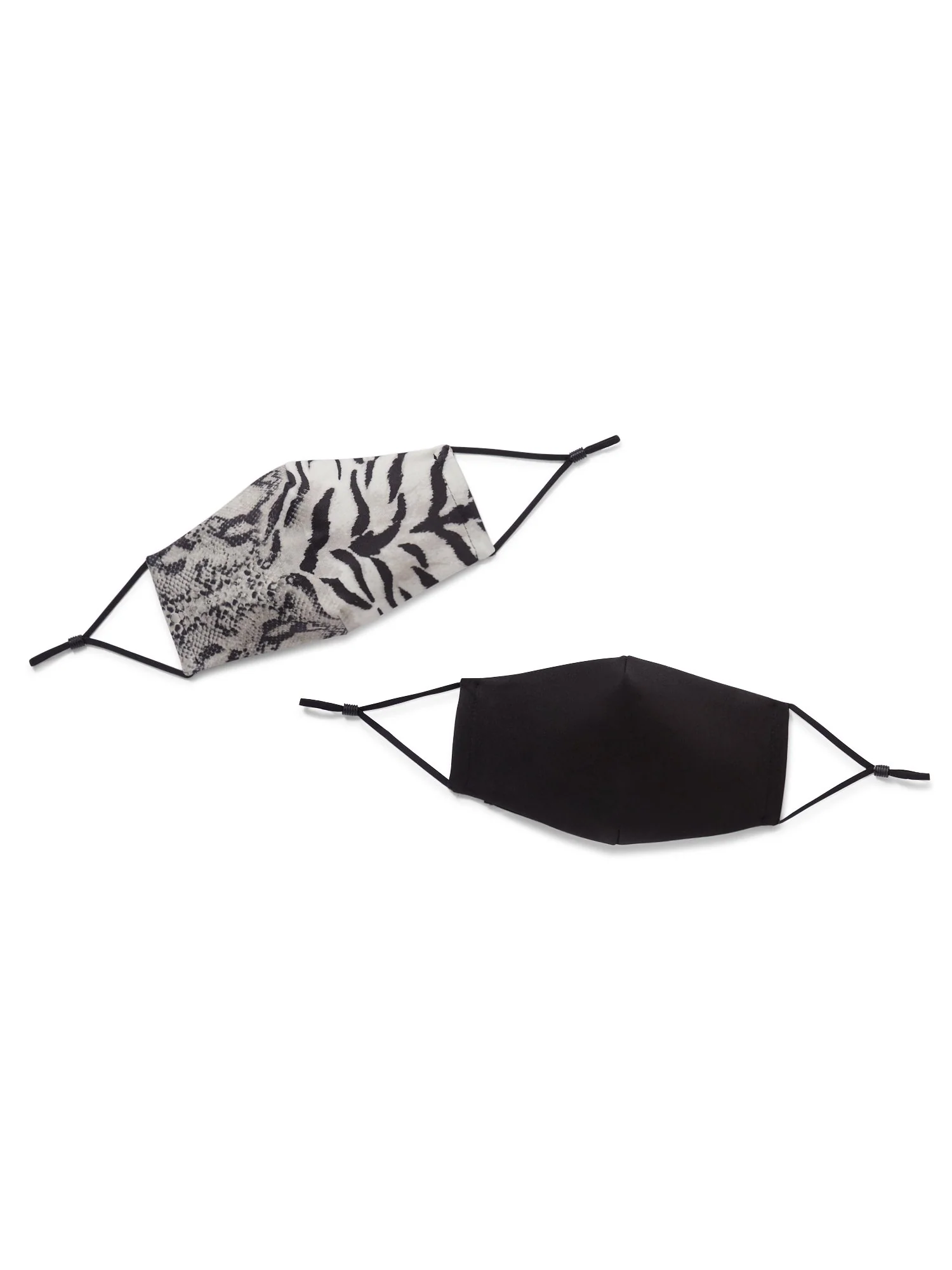 2-Mask Set - Snake-Print & Solid - Image 2