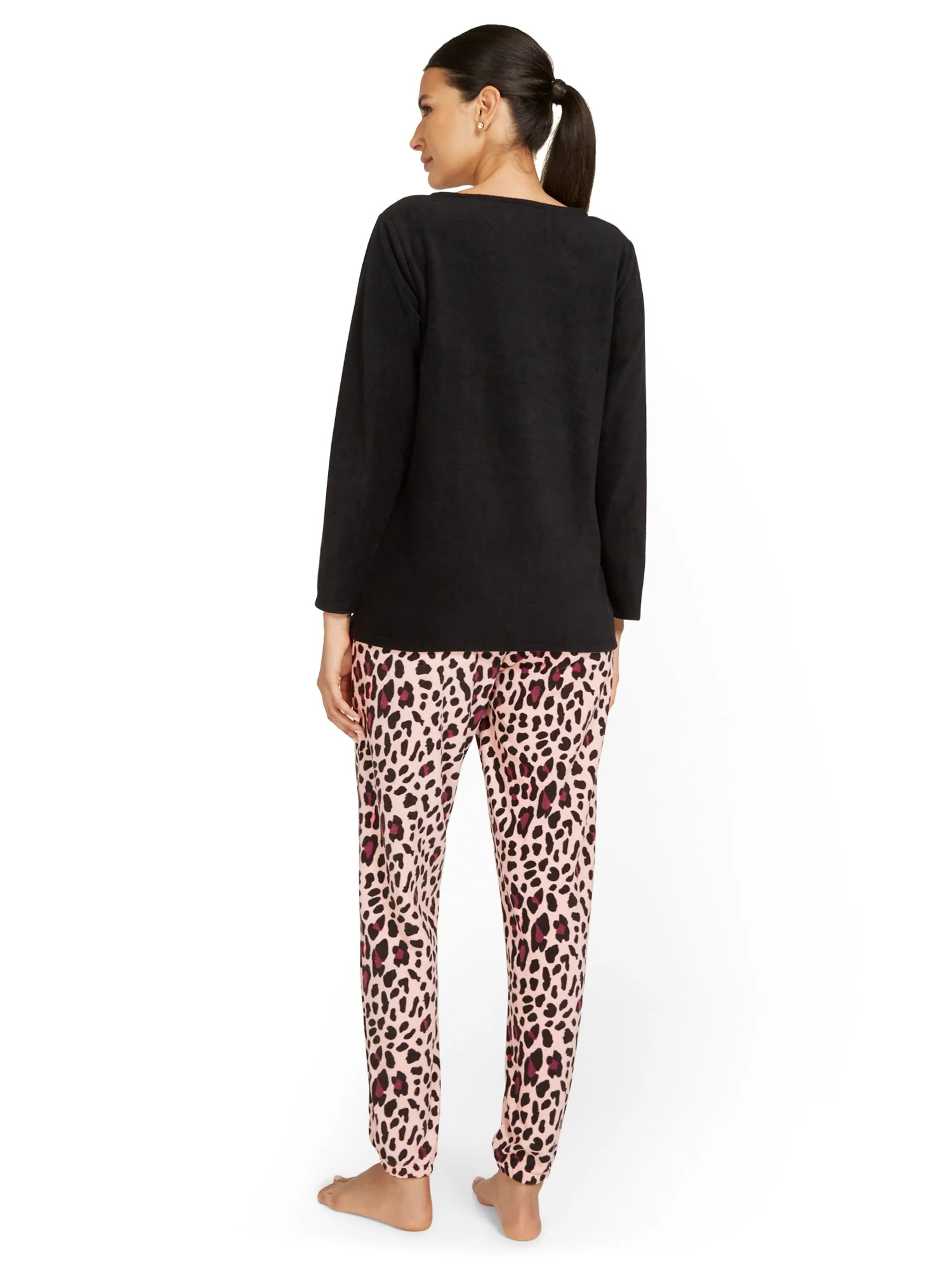 2-Piece Leopard-Print Graphic Pajama Set - Image 3