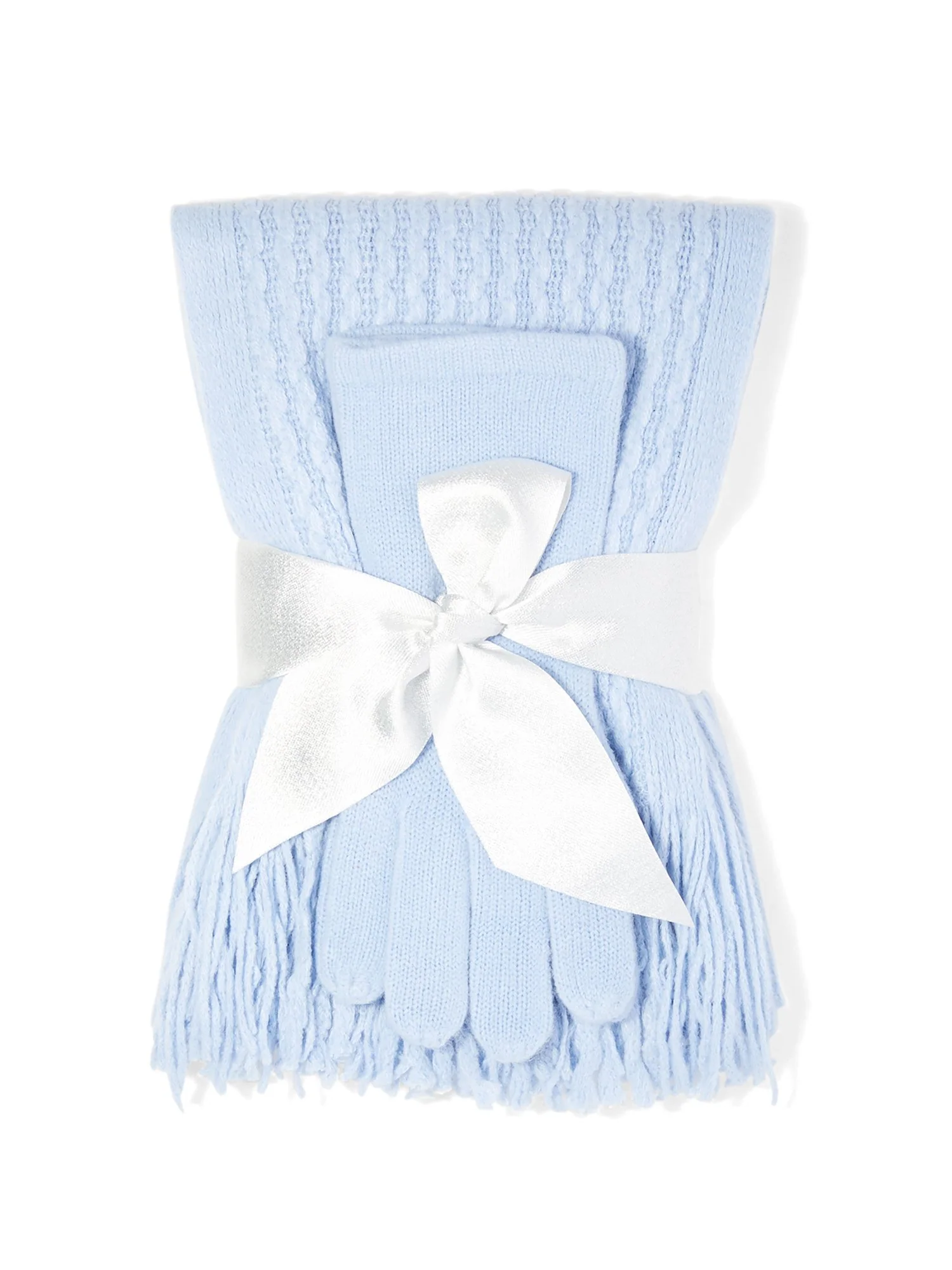 2-Piece Popcorn-Knit Scarf & Gloves Set - Image 17