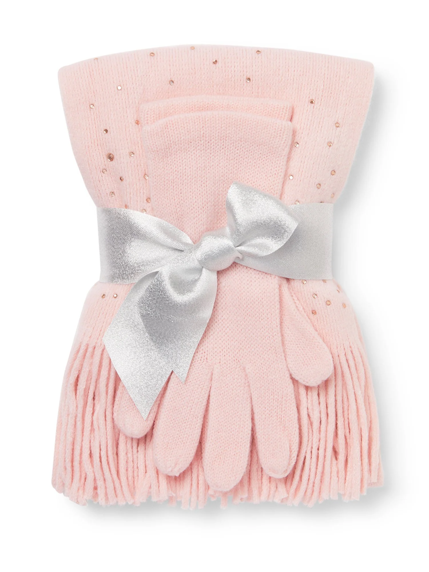 2-Piece Rhinestone Scarf & Gloves Set - Image 14