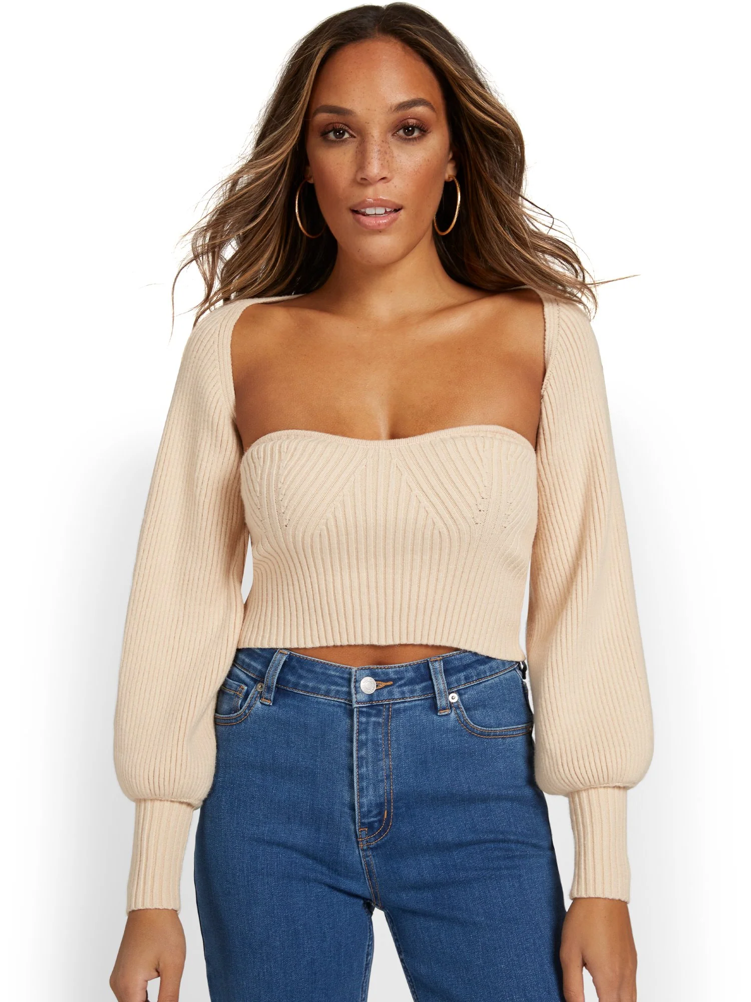 Mable Inc 2-Piece Ribbed Top & Shrug Set - Brands We Love