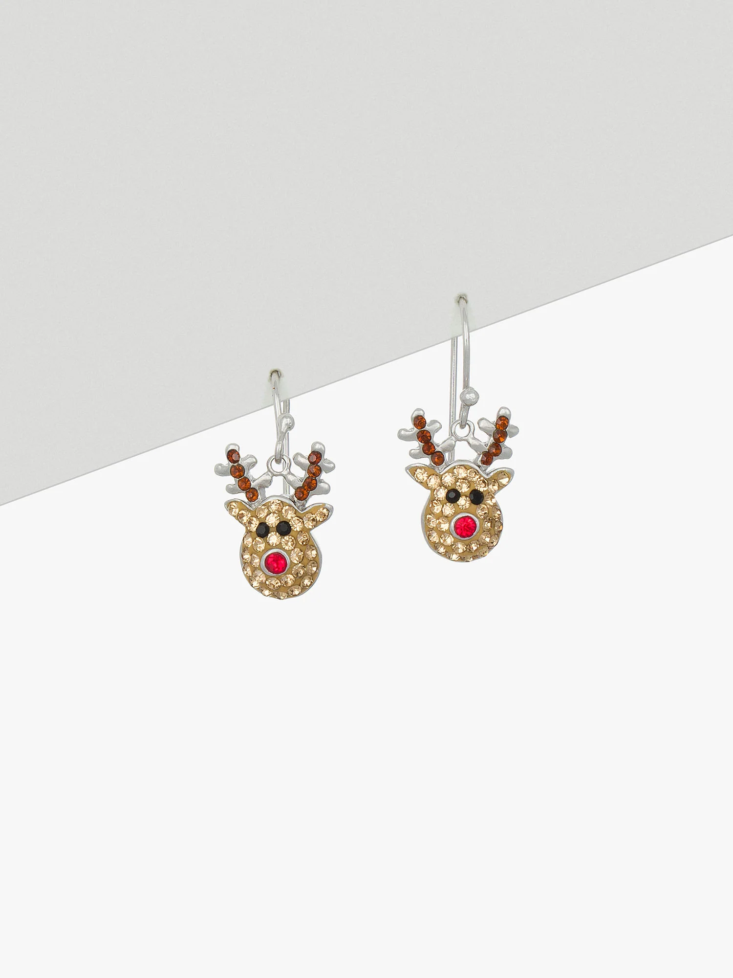Sterling Silver Reindeer Earrings - Image 2