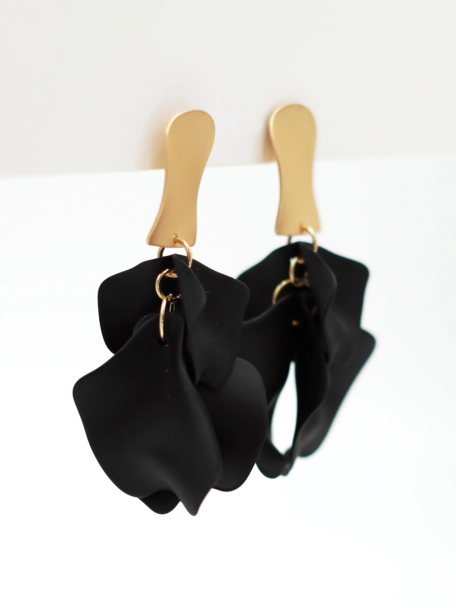 Large Petal Drop Earrings - Image 2
