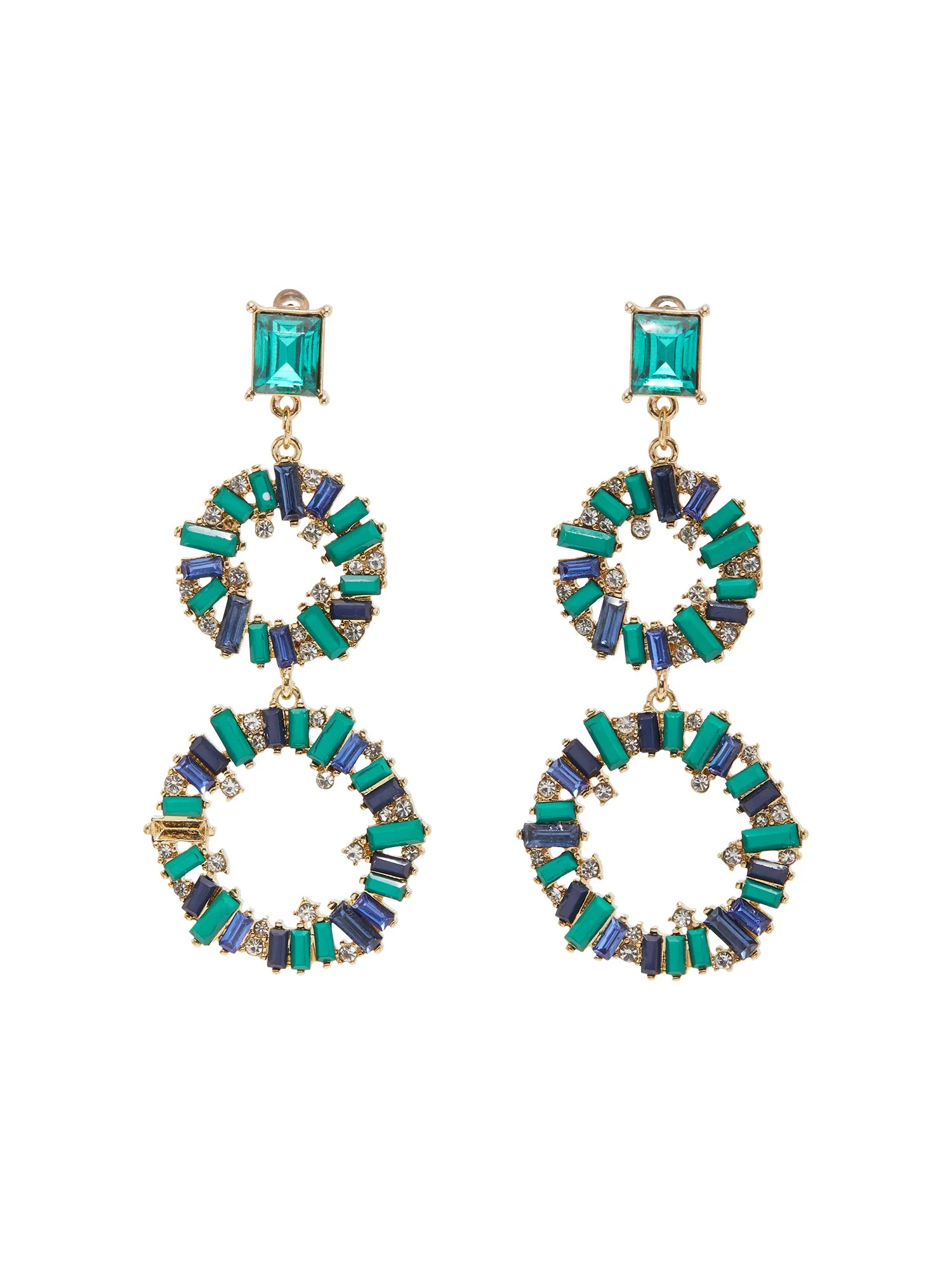Double Ring Glass Earrings - Image 3