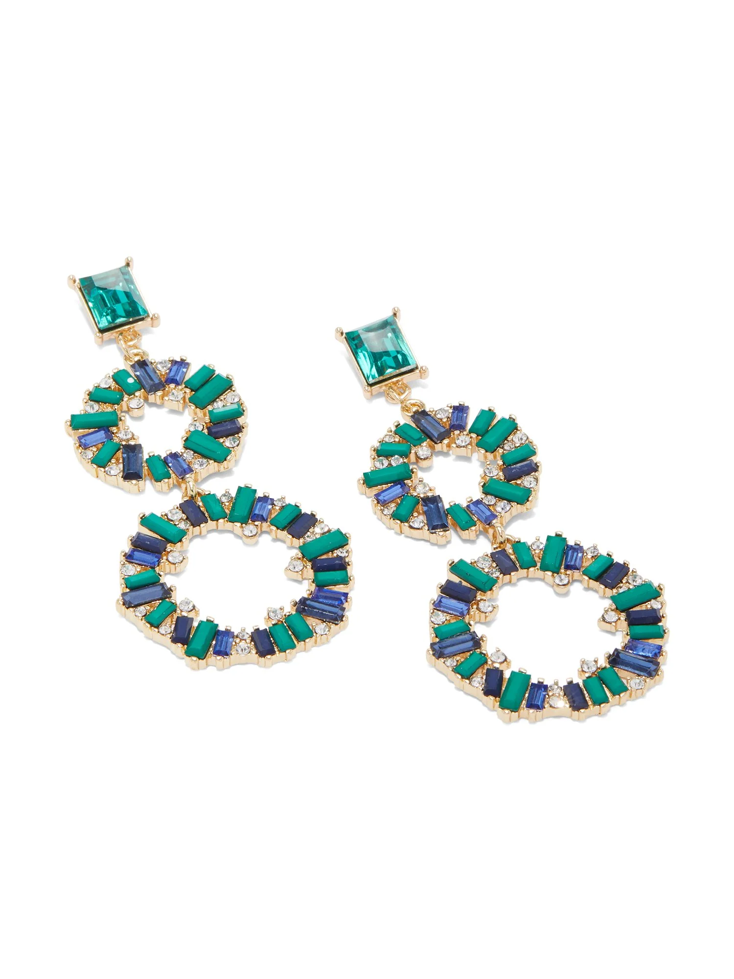 Double Ring Glass Earrings - Image 4