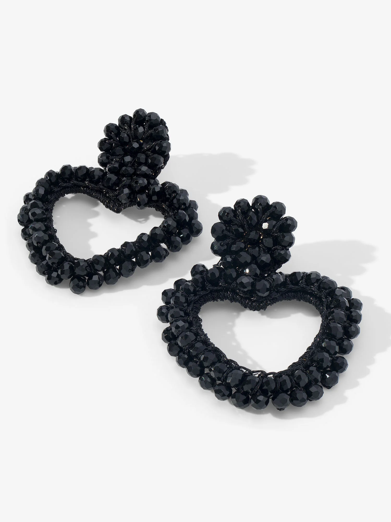 Beaded Heart Earrings