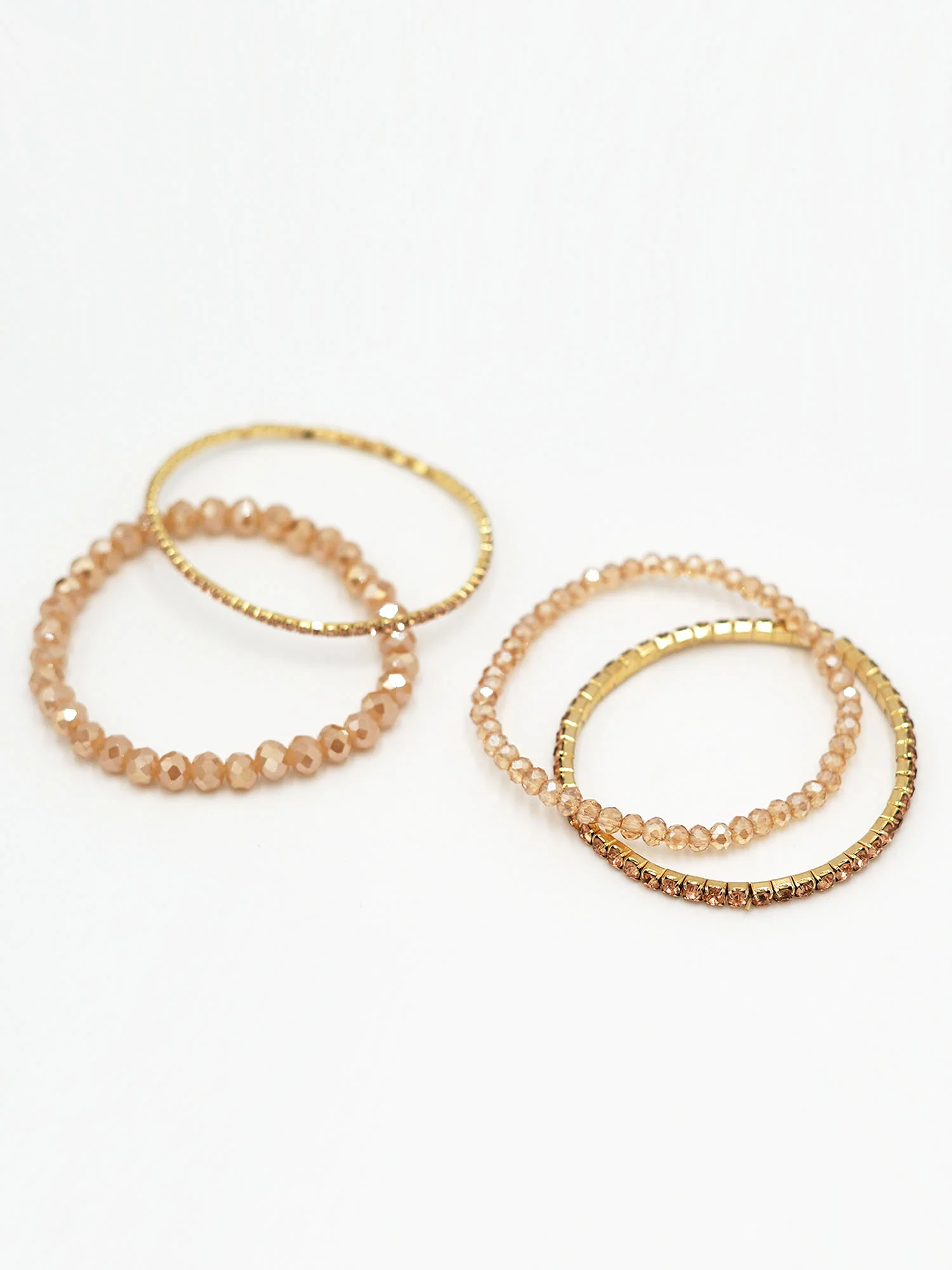 Pave Stretch Bracelet Set - Image 2