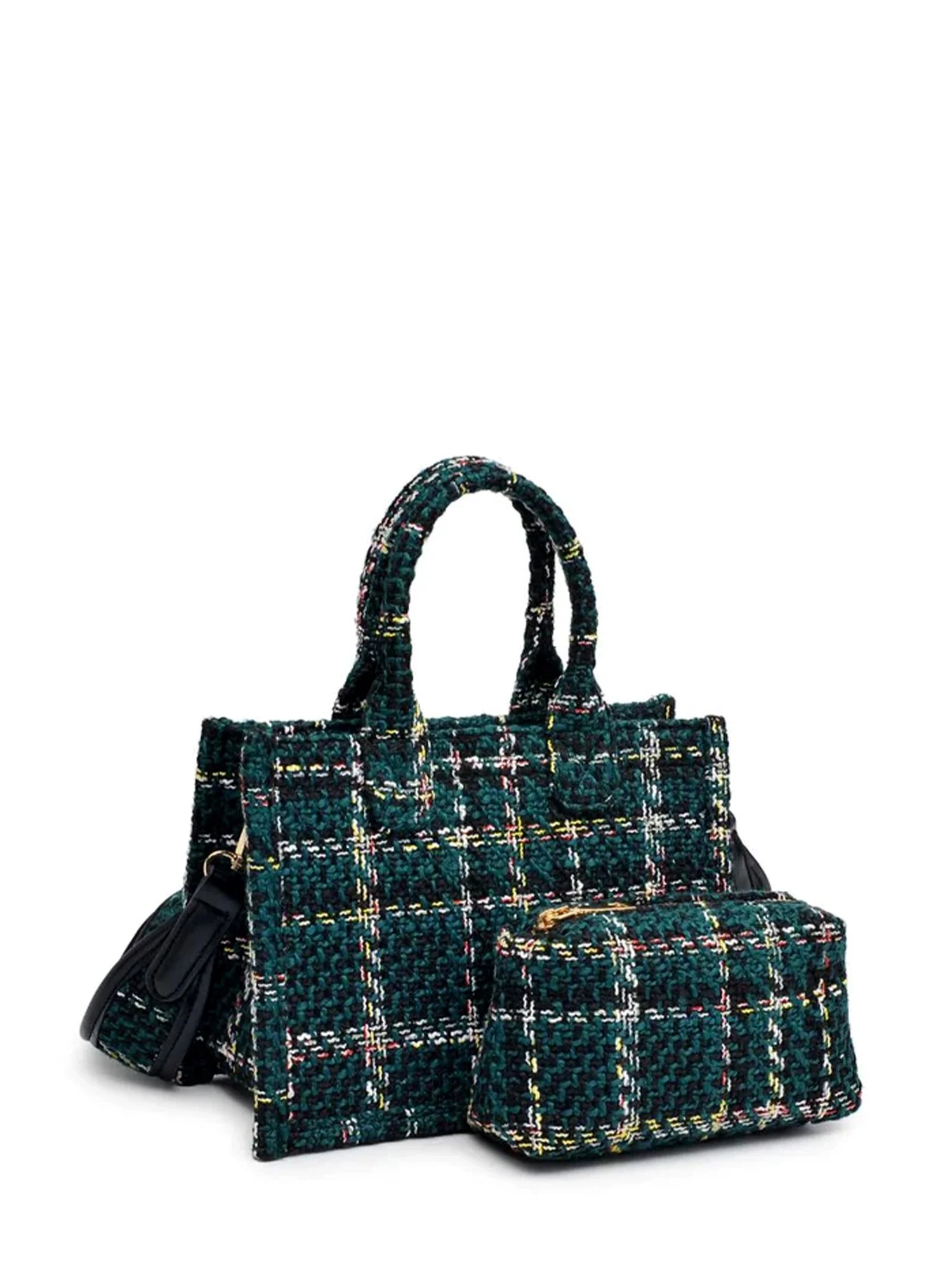 Urban Expressions 3-IN-1 Boucle Plaid Crossbody - Brands We Love - Image 5
