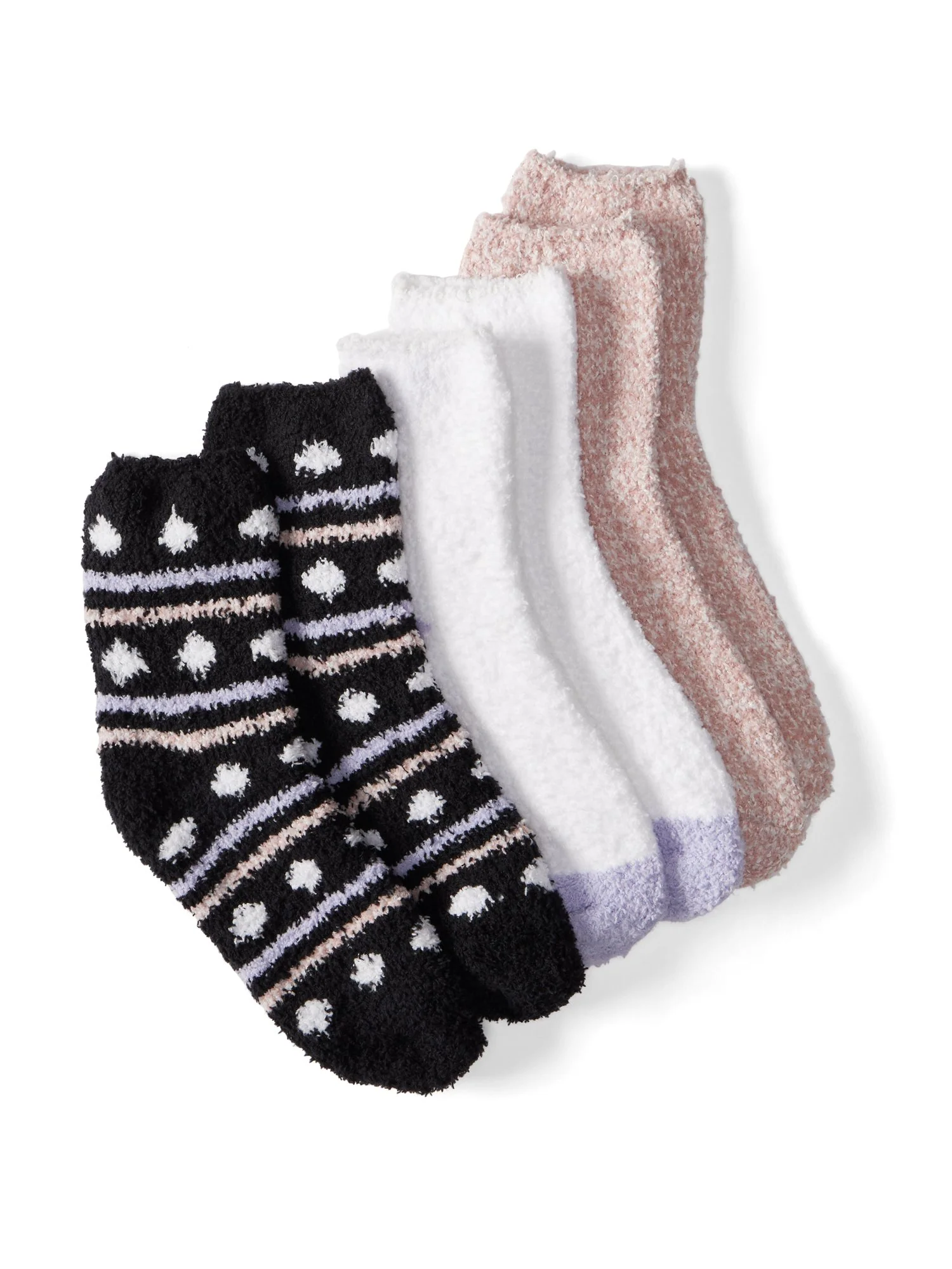 3-Pack Dot-Print Cozy Socks - Image 2