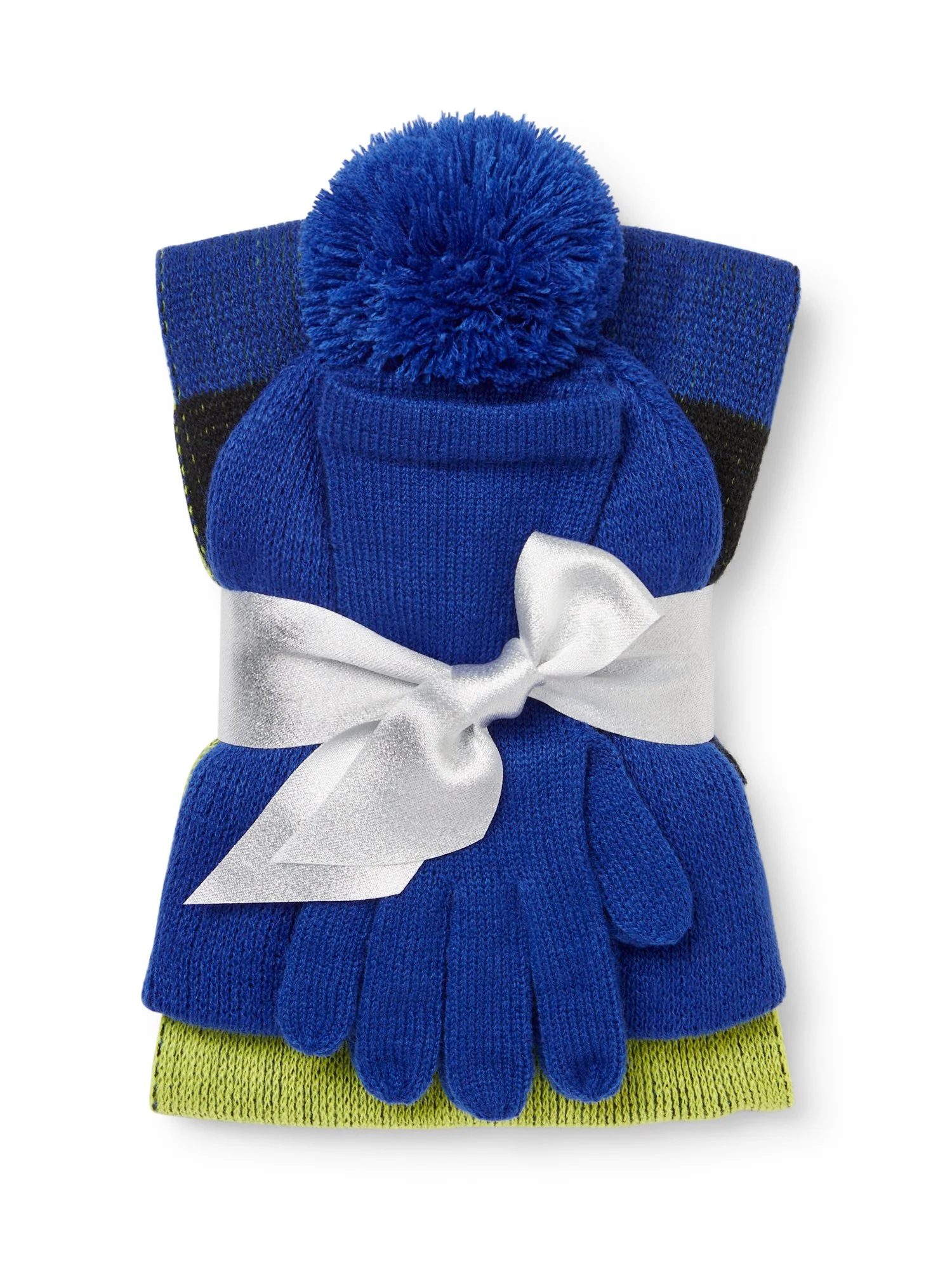 3-Piece Colorblock Scarf, Hat & Gloves Set - Image 10