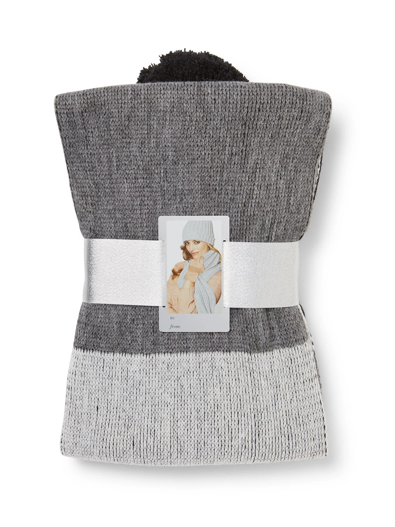 3-Piece Colorblock Scarf, Hat & Gloves Set - Image 3
