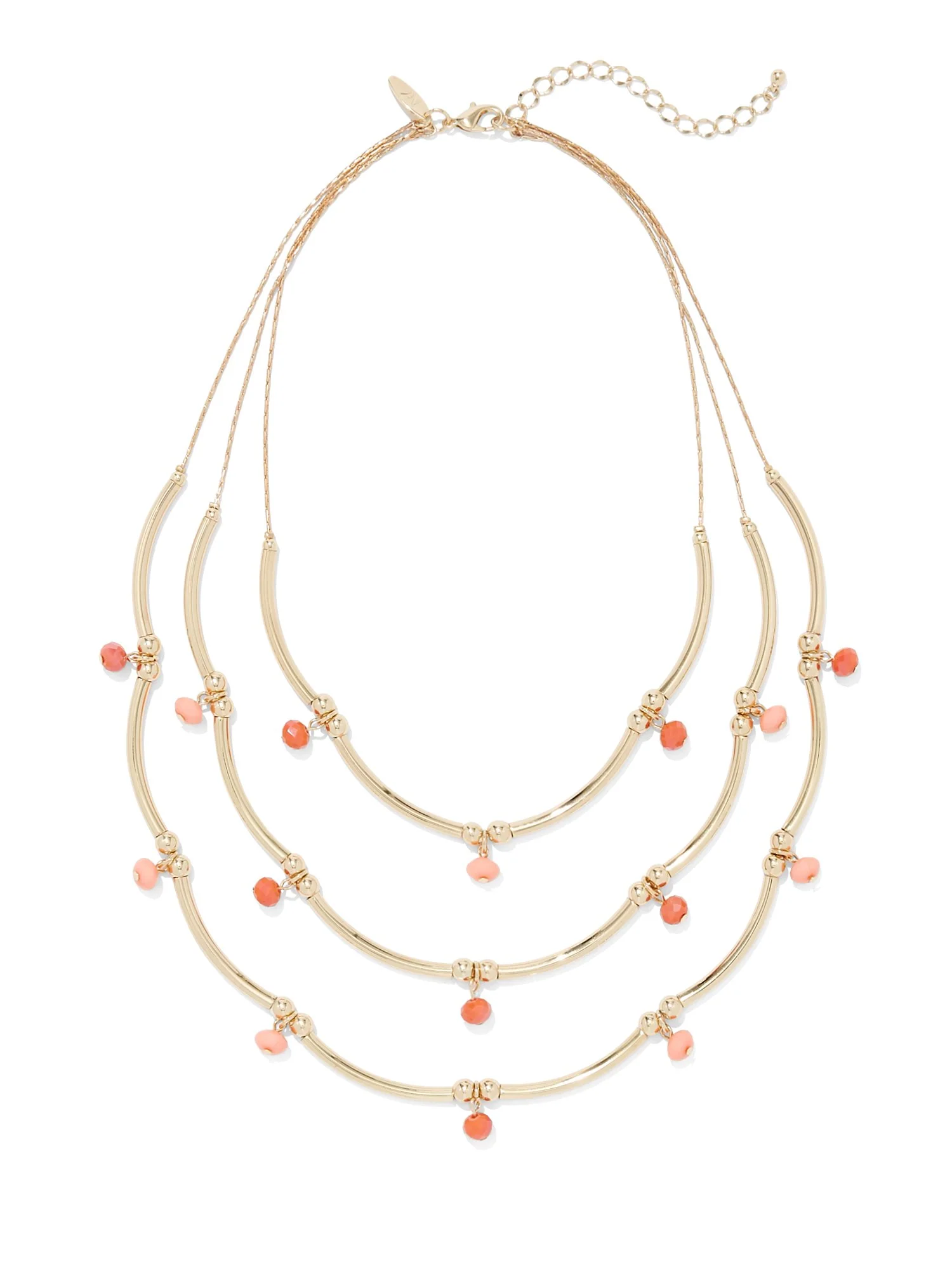 3-Row Beaded Necklace