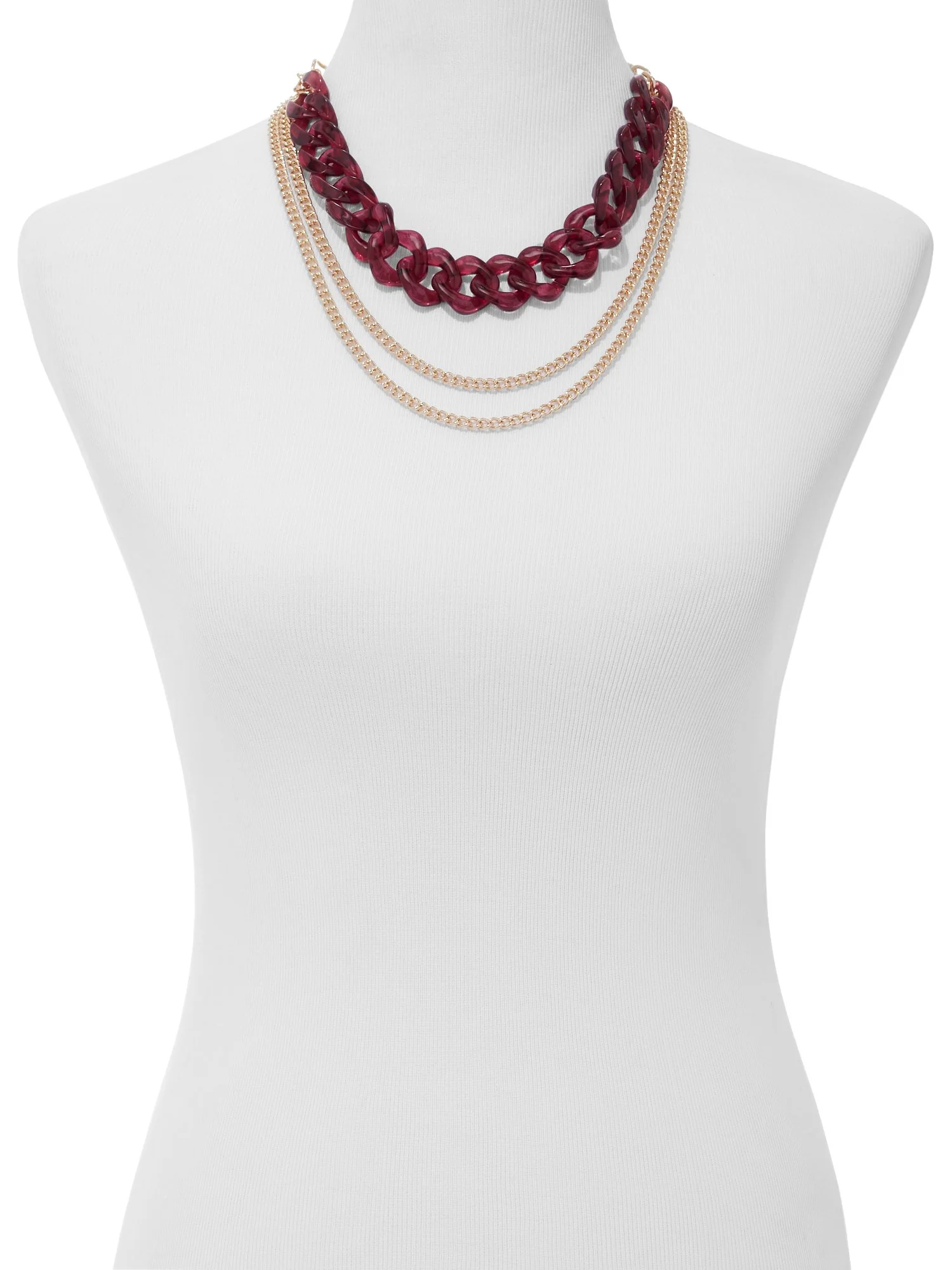 3-Row Link Necklace - Image 11