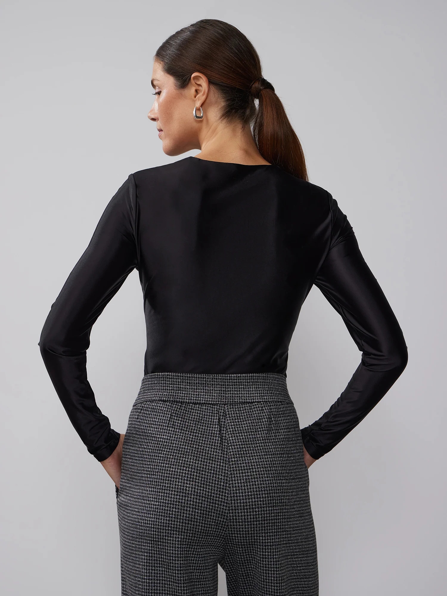 Long Sleeve Crew Neck Bodysuit - Image 3