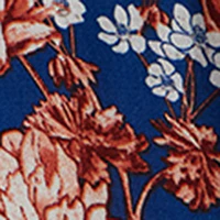 Long Sleeve Round Neck Floral Blouse - Image 5