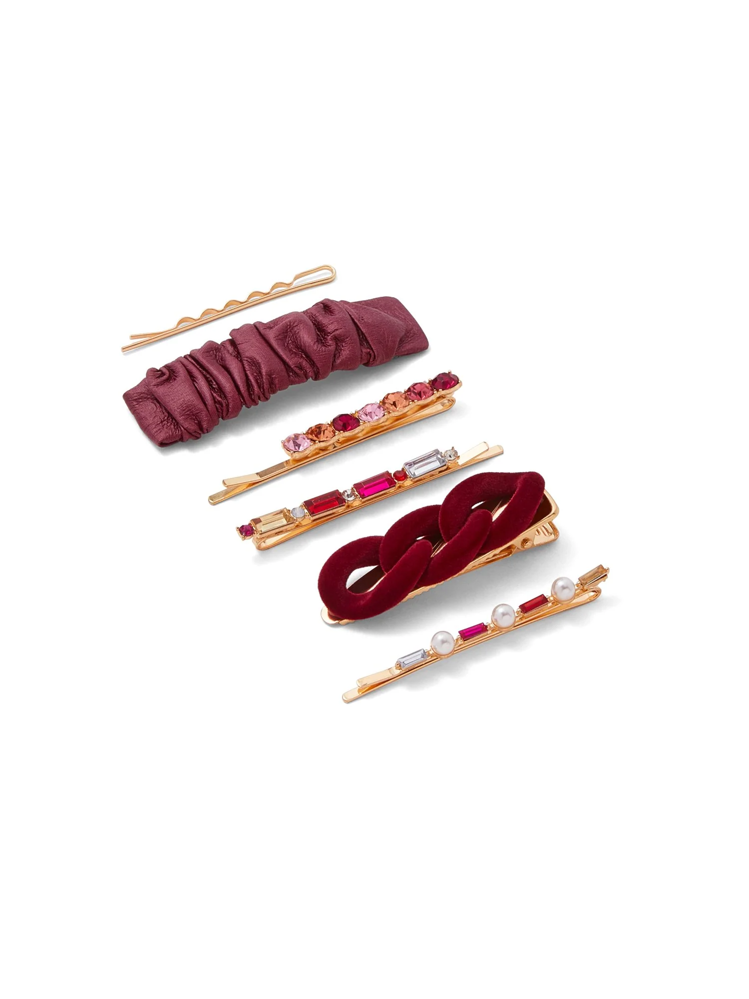 6-Piece Chain-Detail Hair Clips - Image 4