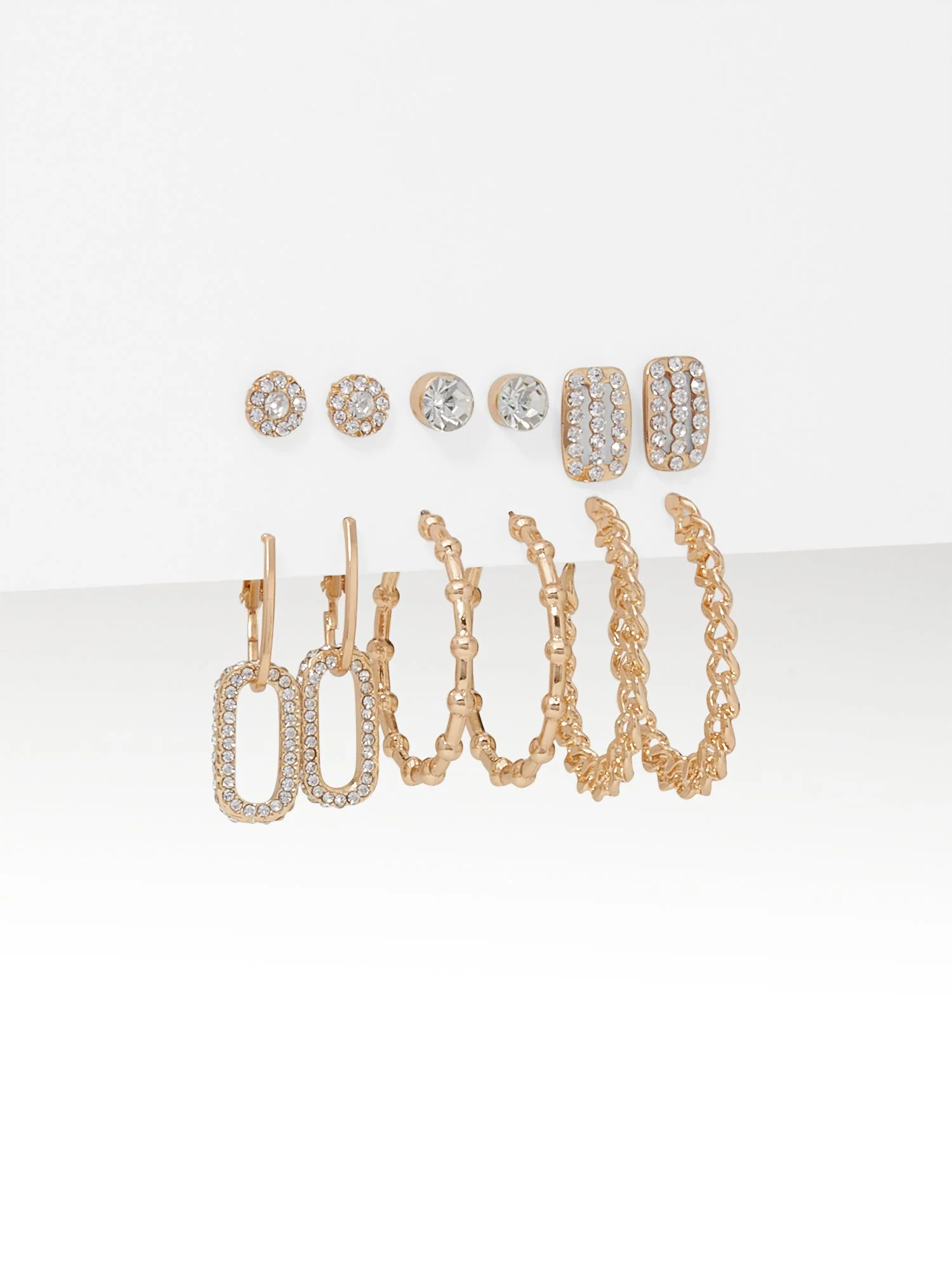 6-Piece Gold-Tone Earrings Set