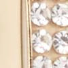 6-Piece Pave Goldtone Post & Hoop Earring Set - Image 2