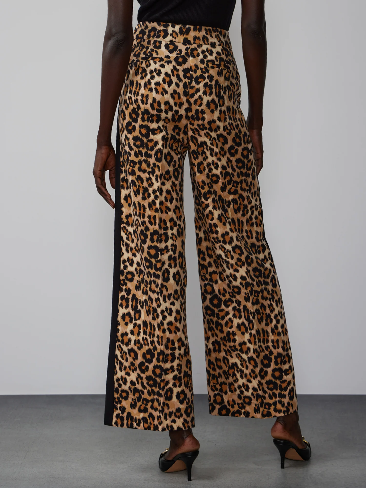 Leopard Print Wide Leg Pant - Image 3
