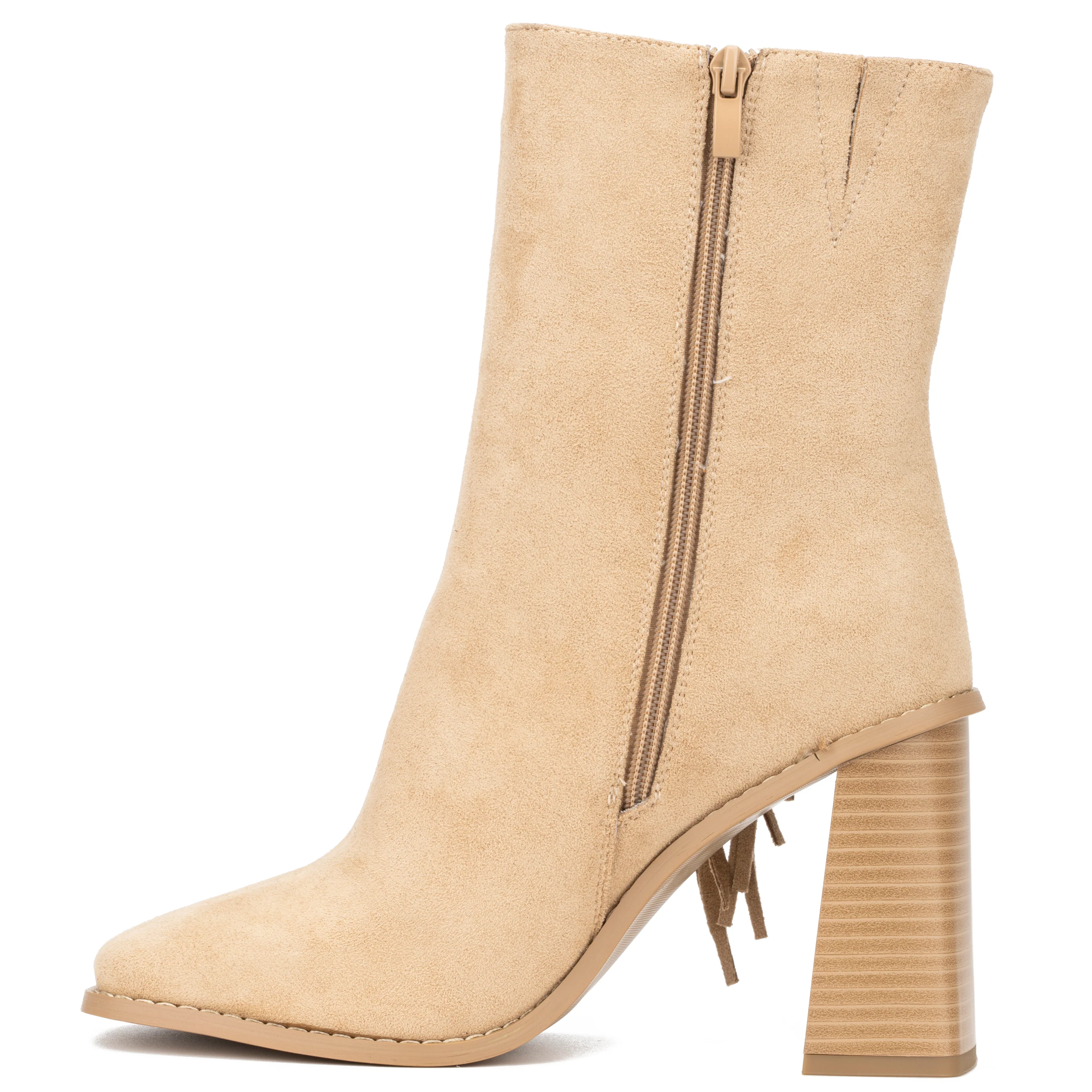 Aarya Fringe Detail Heeled Boots - Image 13