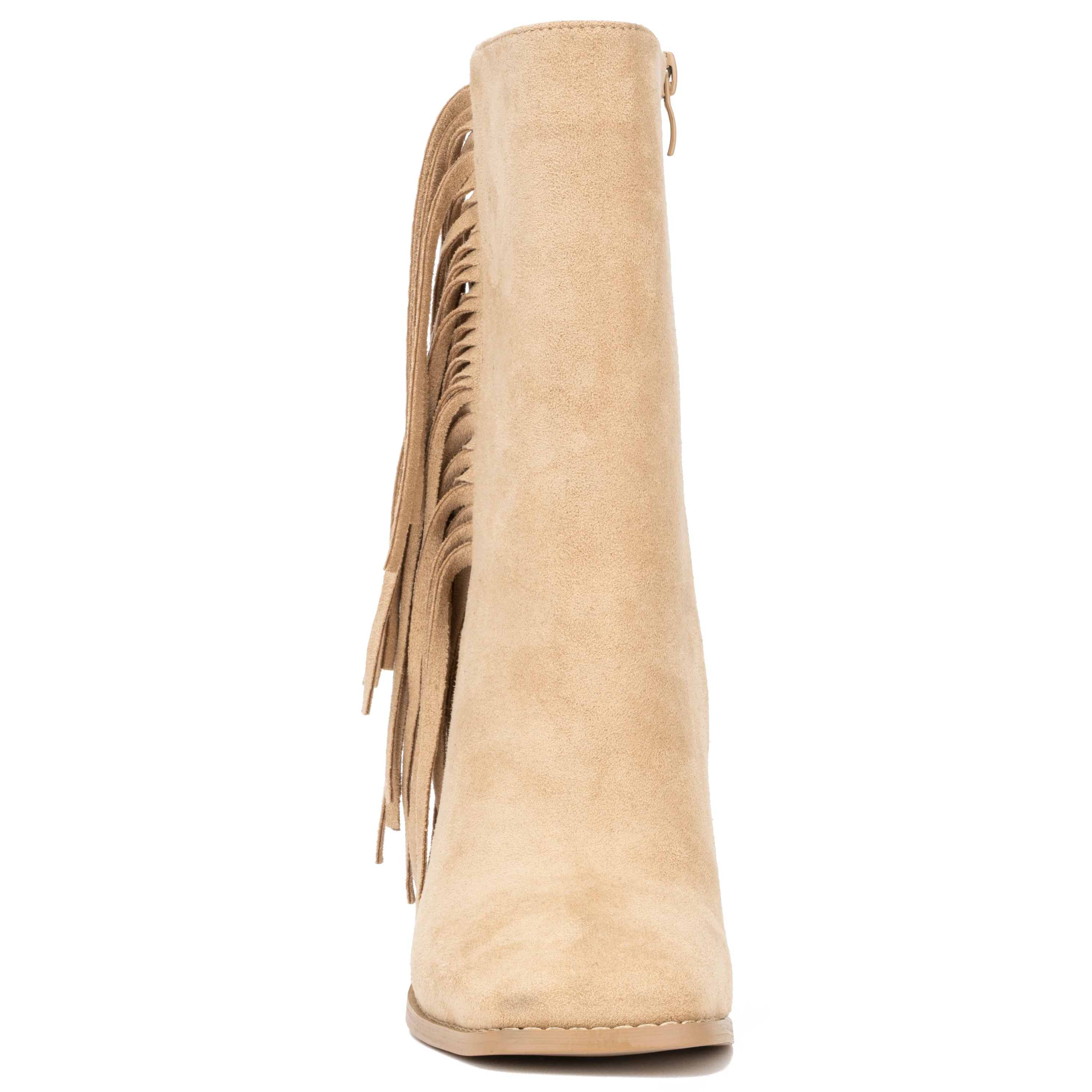 Aarya Fringe Detail Heeled Boots - Image 14