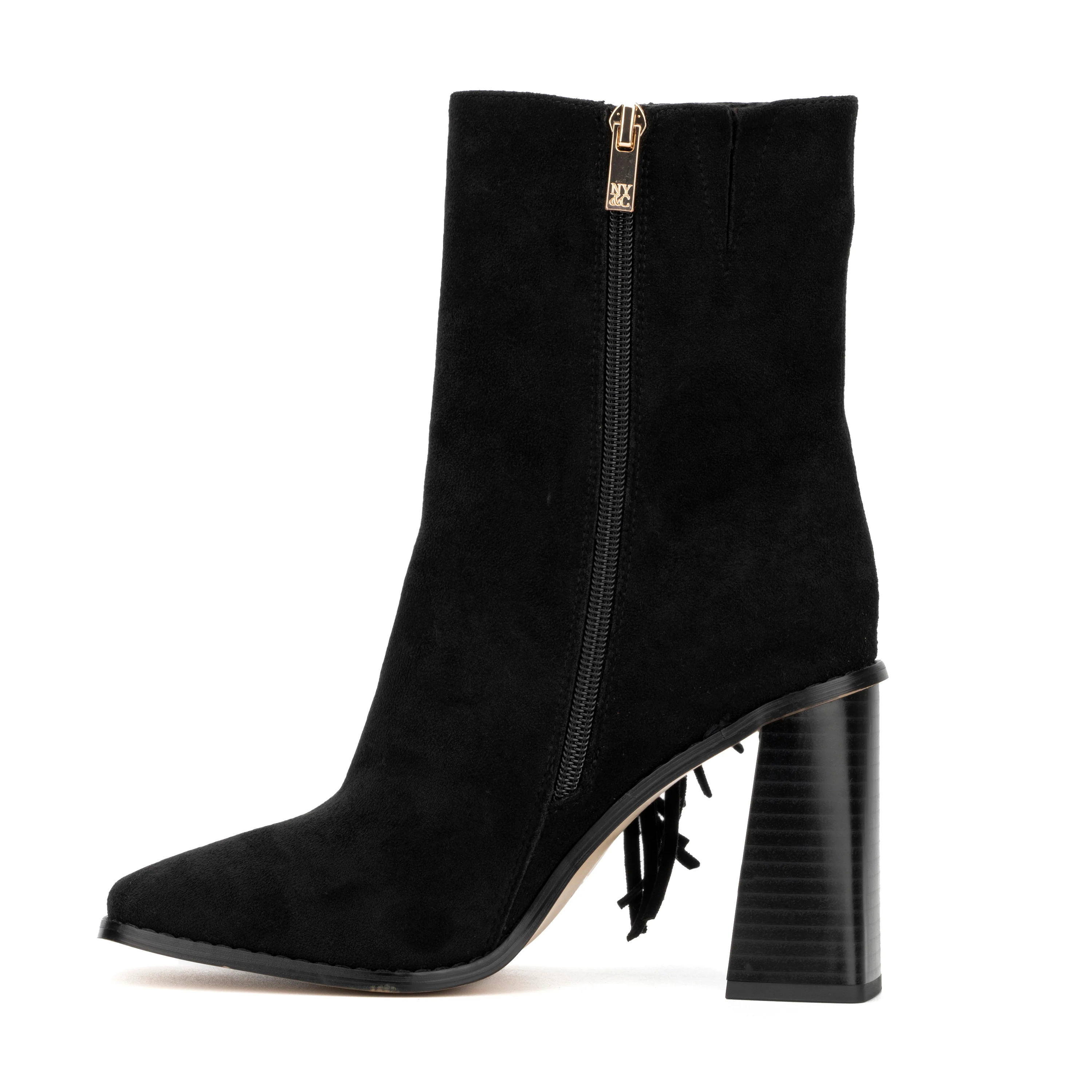 Aarya Fringe Detail Heeled Boots - Image 3