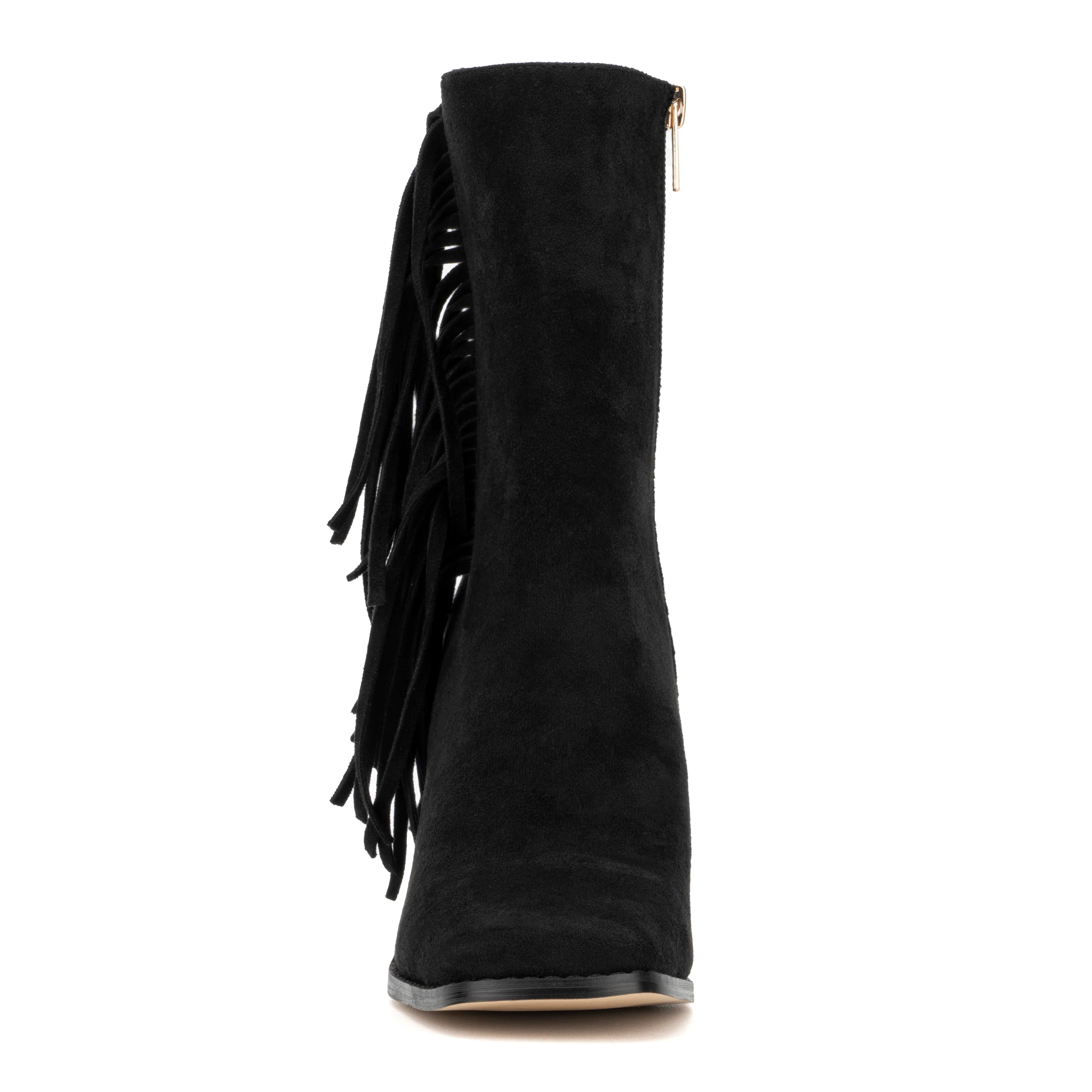 Aarya Fringe Detail Heeled Boots - Image 4