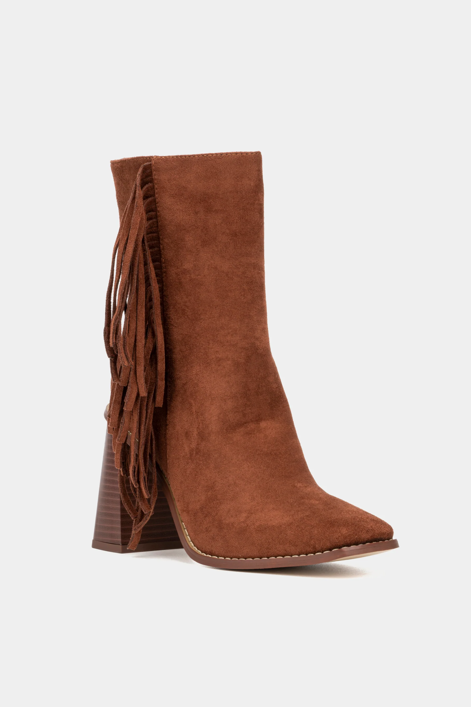 Aarya Fringe Detail Heeled Boots - Image 6
