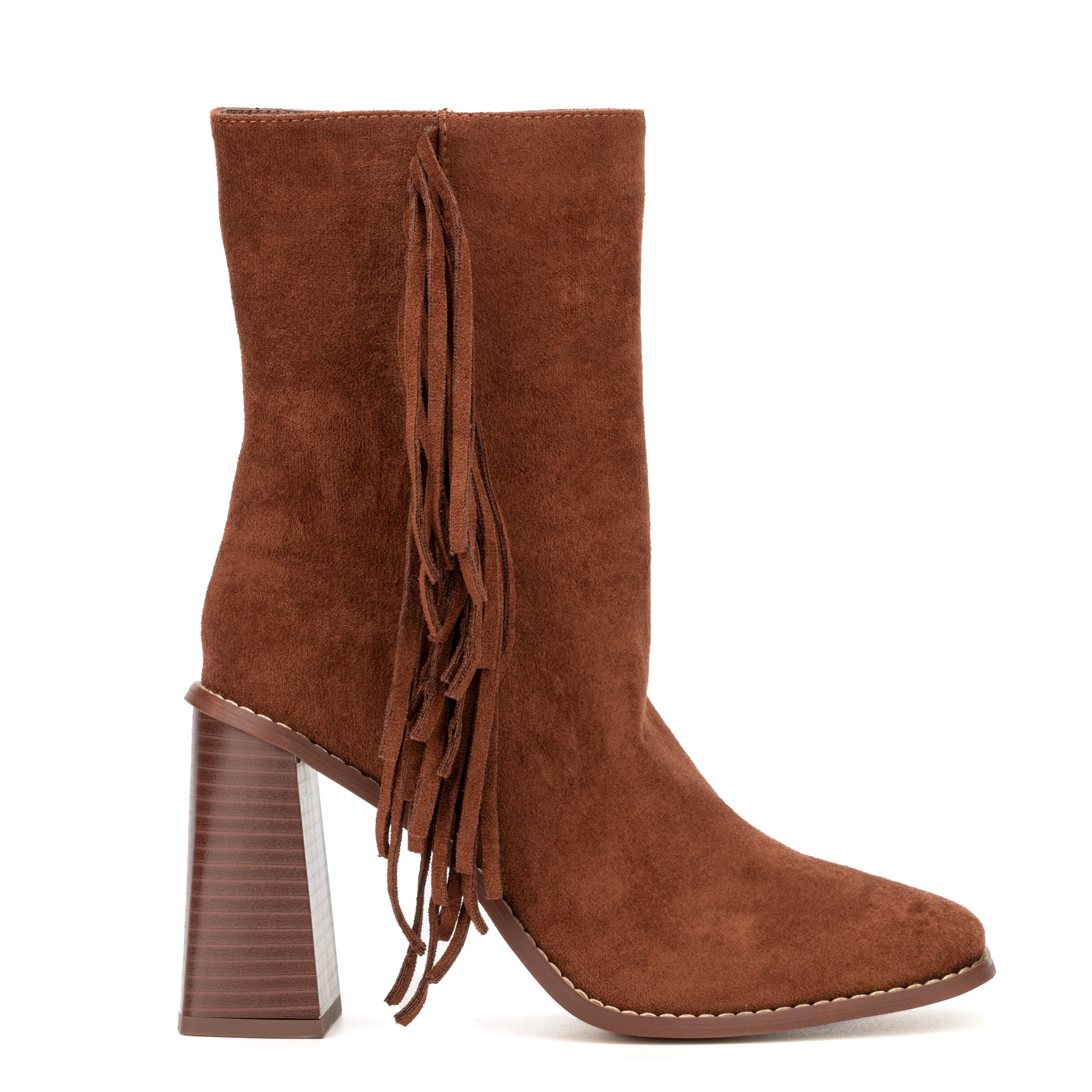 Aarya Fringe Detail Heeled Boots - Image 7