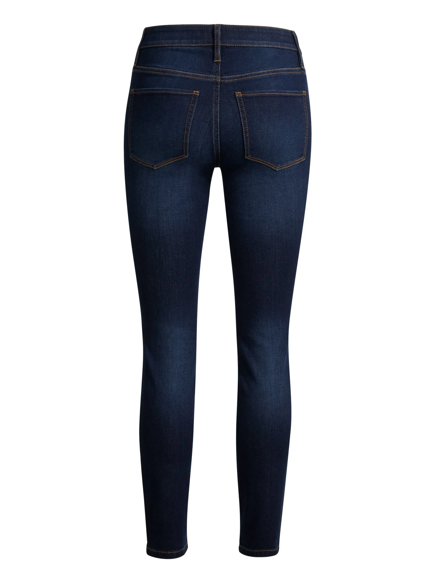 Abby Mid-Rise Slimming No Gap Super-Skinny Ankle Jeans - Dark Wash - Image 3