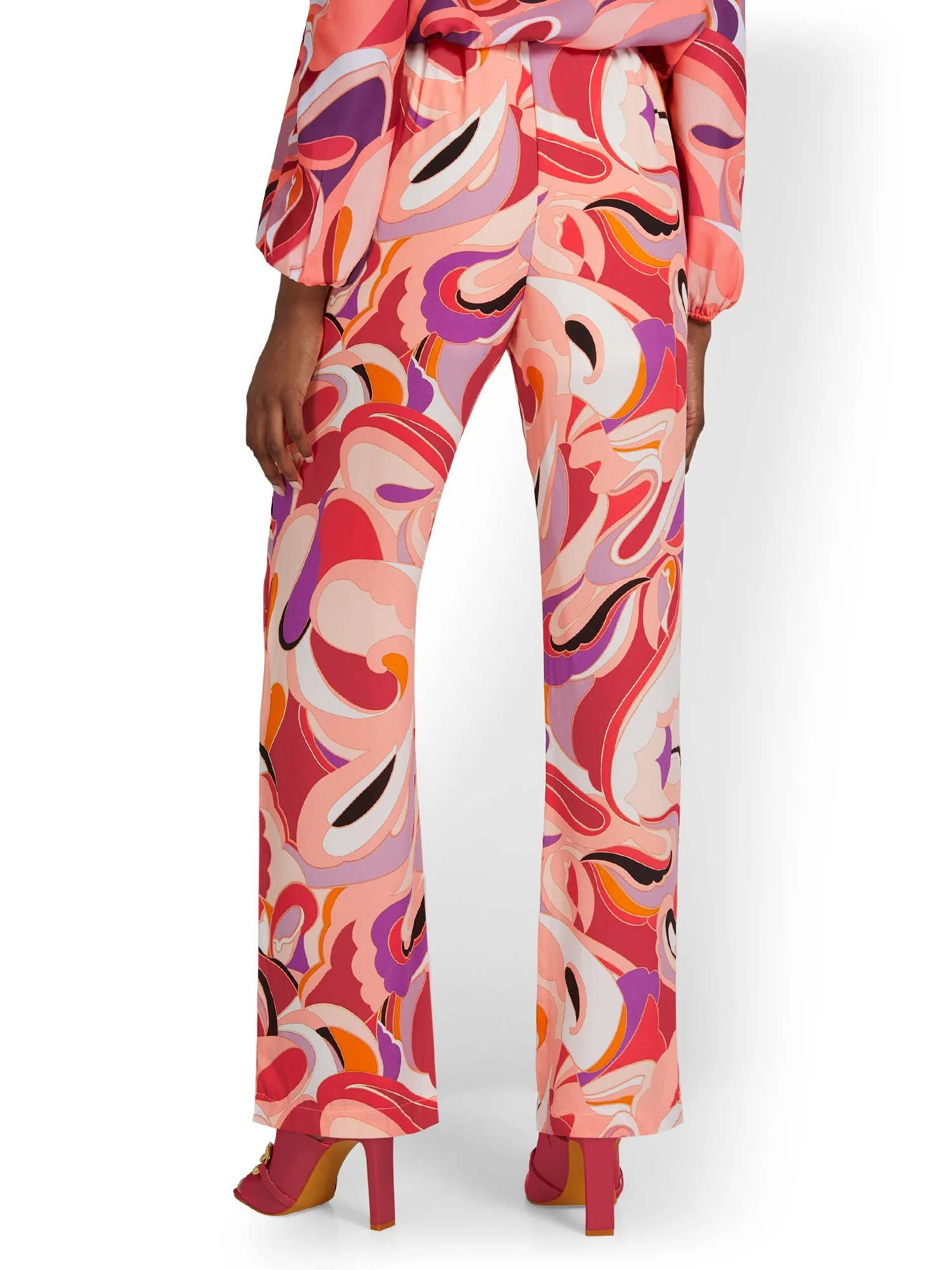 Abstract-Print Wide-Leg Pant - Image 3