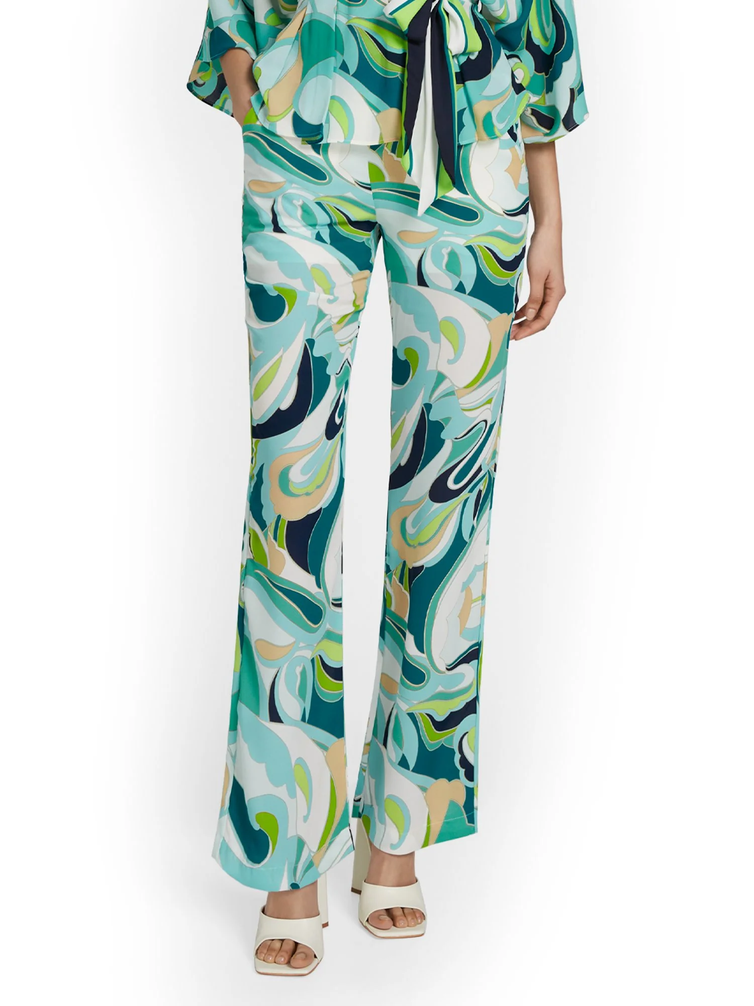 Abstract-Print Wide-Leg Pant - Image 7