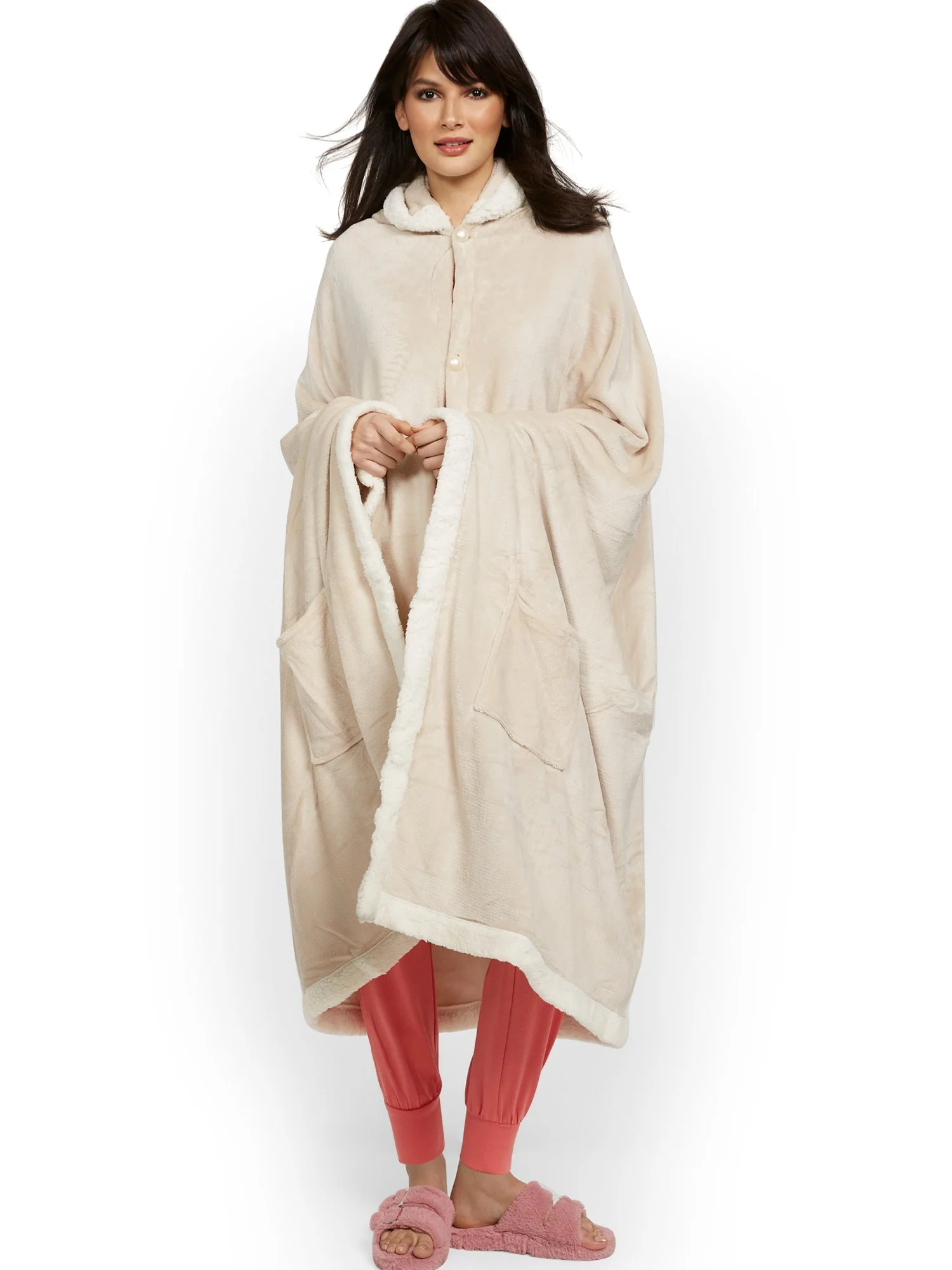 Angel Ultra Plush Snuggle Hoodie Robe - NY&C x Chic Home - Image 6