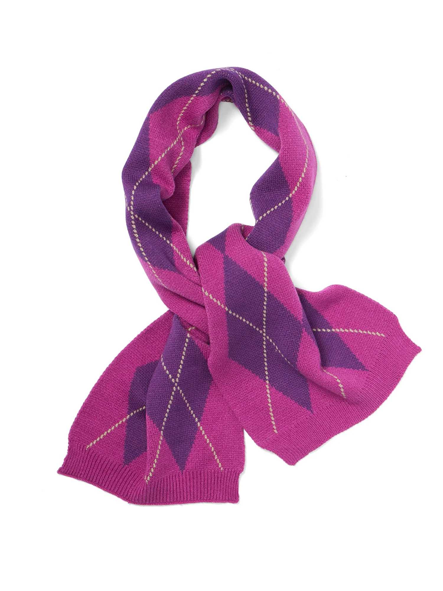 Argyle Knit Scarf - Image 4
