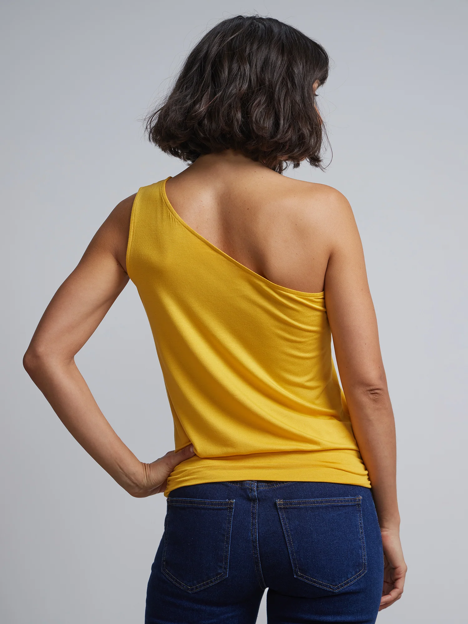 Asymmetric Banded-Waist Top - Image 3