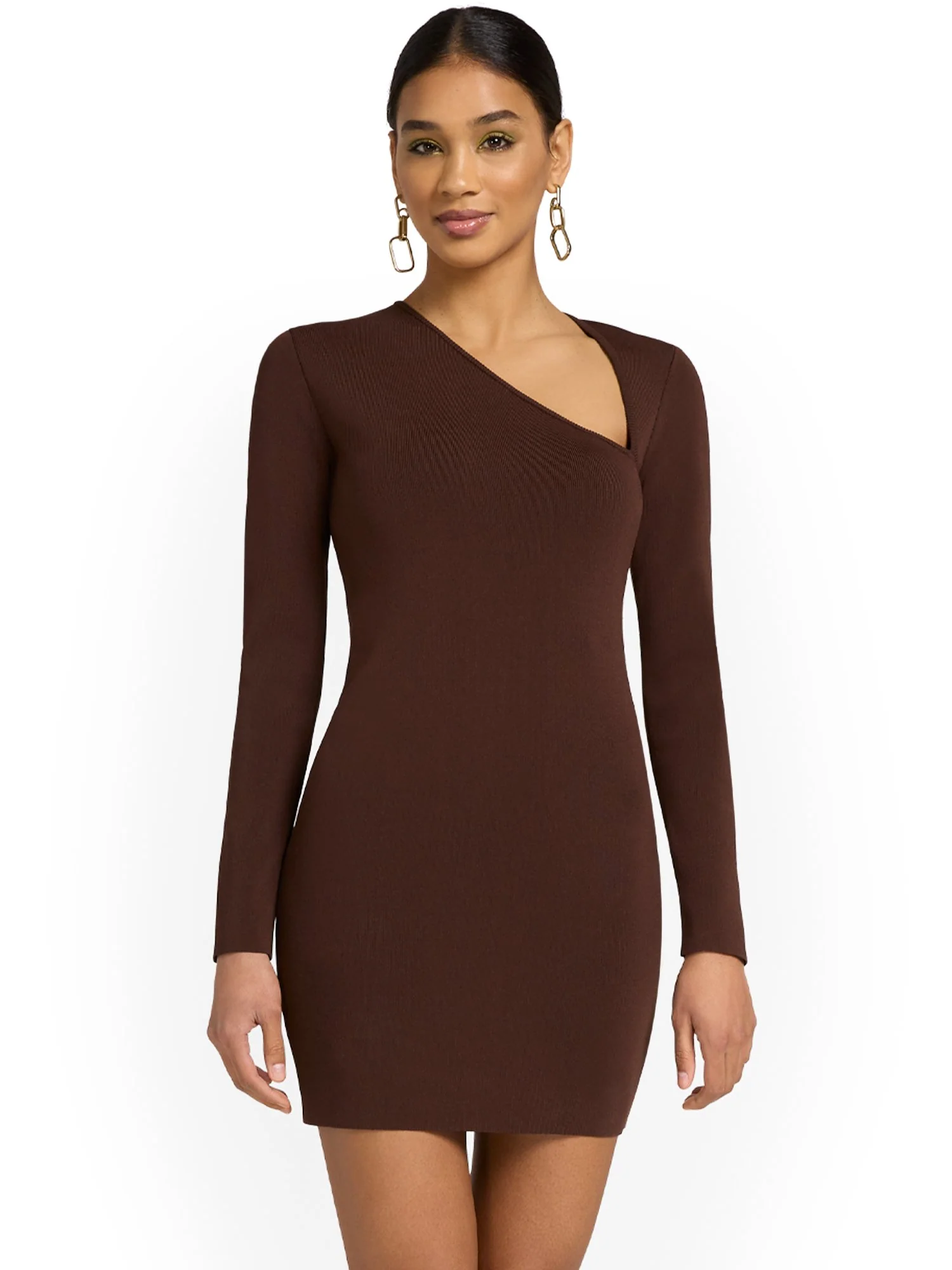 Endless Rose Asymmetric Long-Sleeve Mini Dress - Brands We Love - Image 6