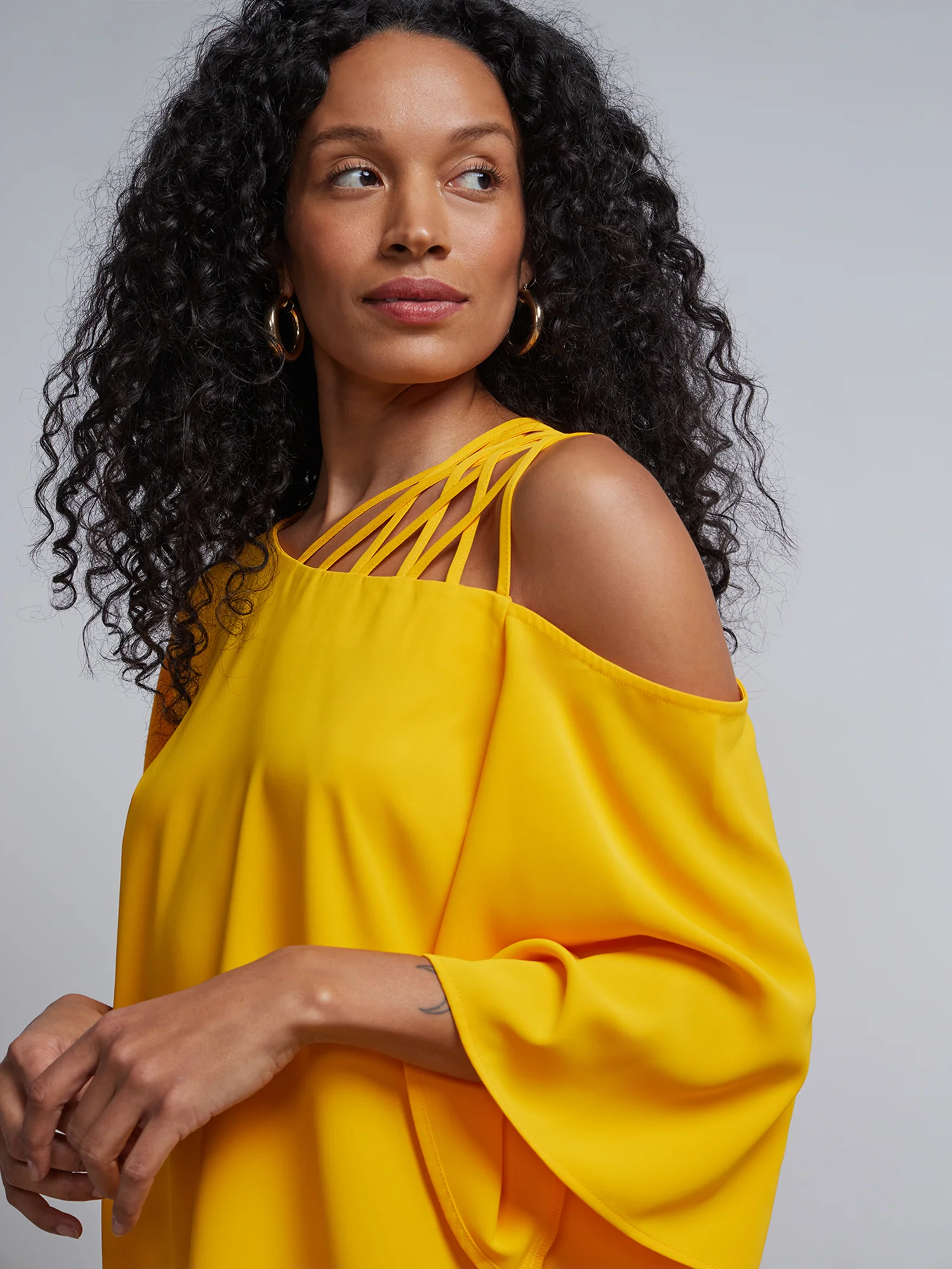 Asymmetric Strappy-Shoulder Top - Image 4