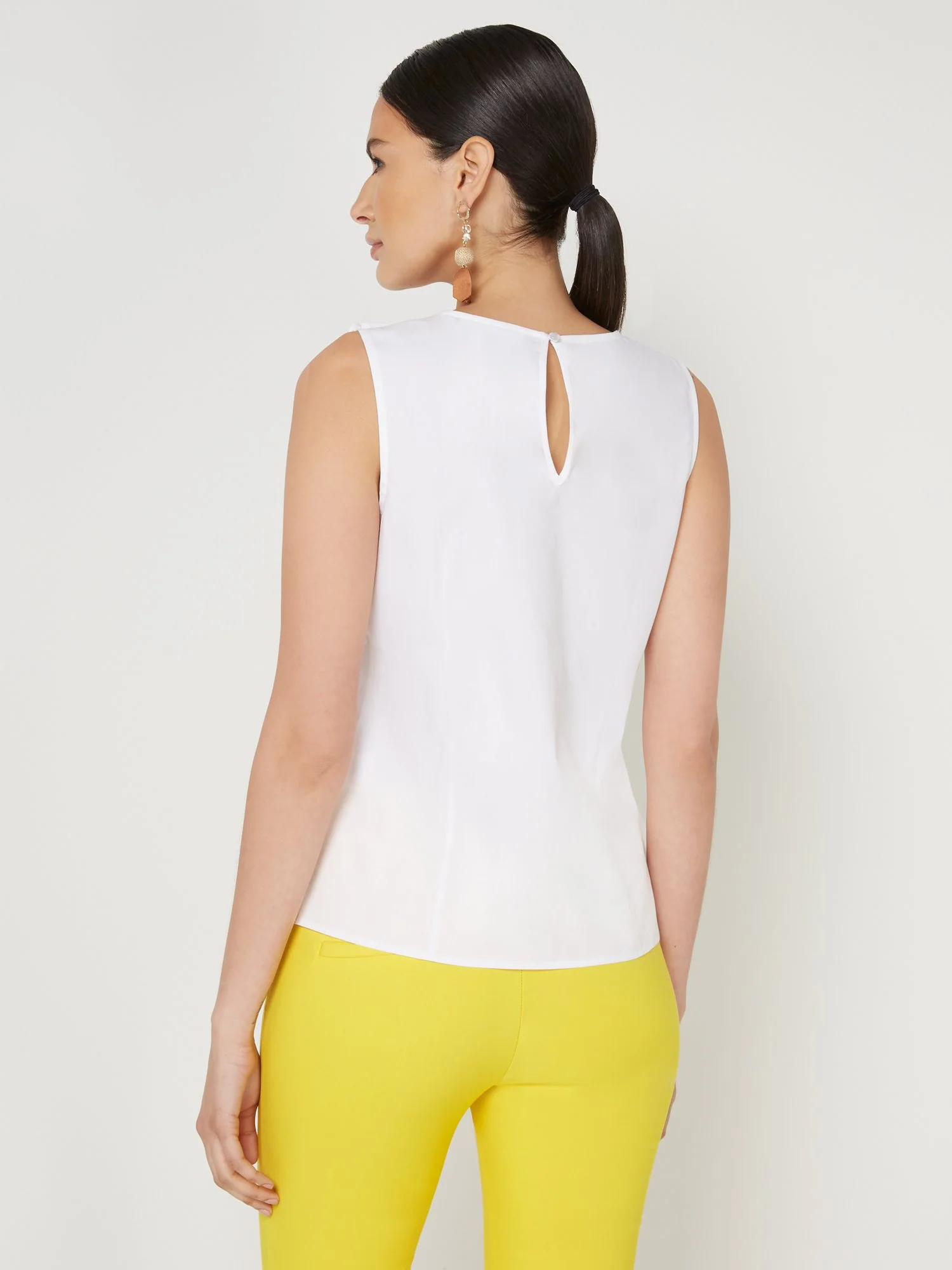 Asymmetrical Ruffle Poplin Top - Image 3