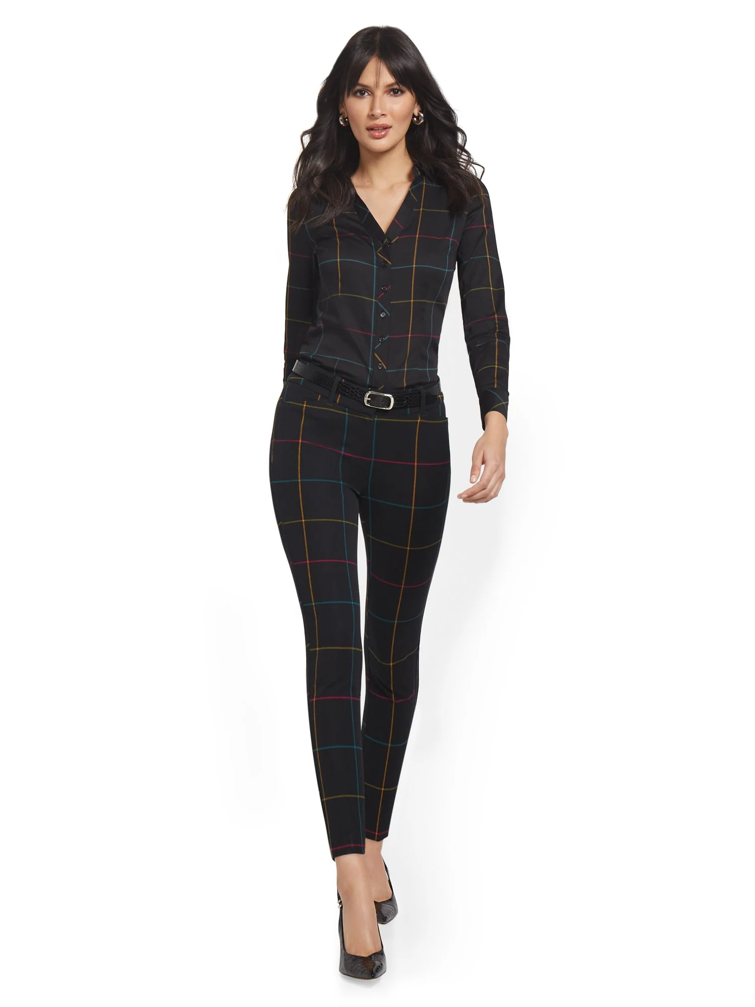 Audrey High-Waisted Ankle Pant - Rainbow - Image 4