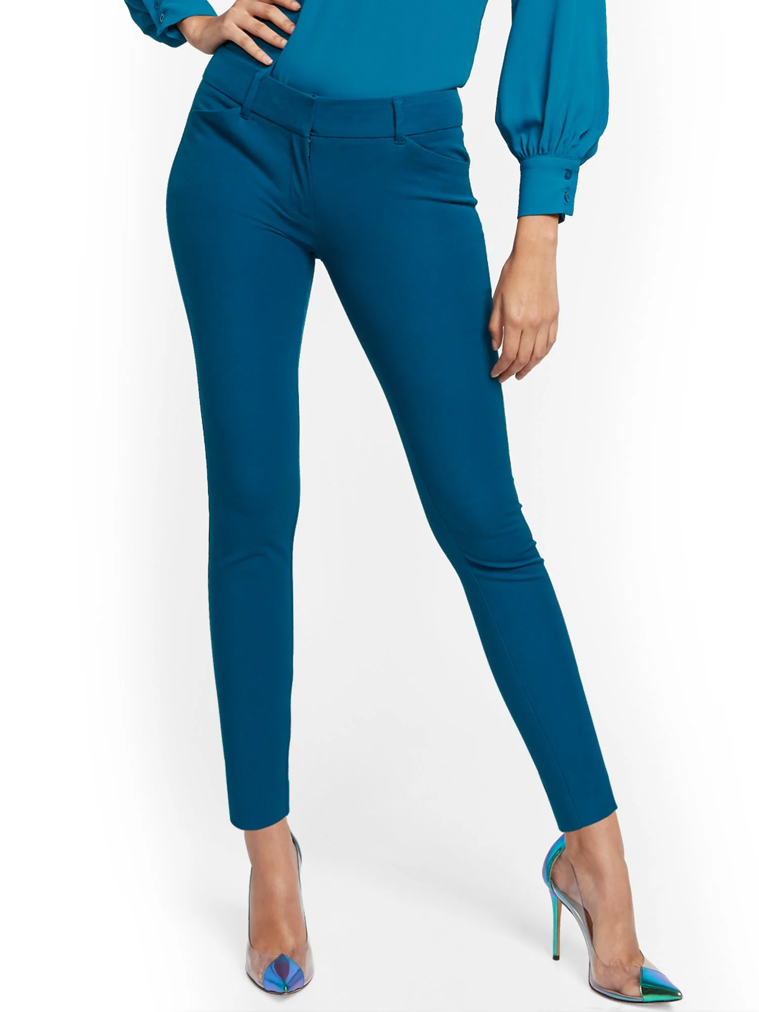 Audrey Slim-Leg Pant - Solid