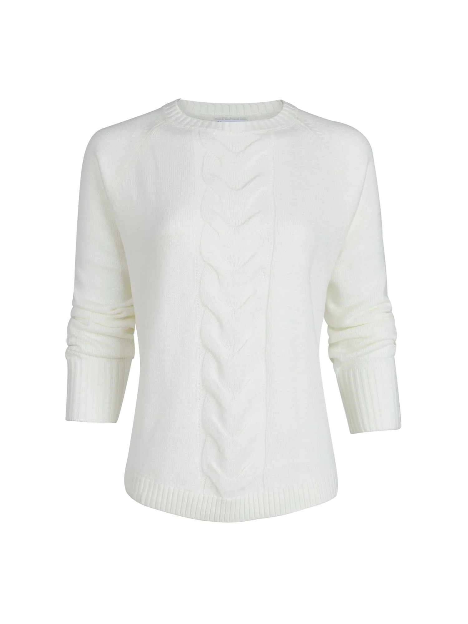 Back Seam Cable-Knit Pullover Sweater - Image 2