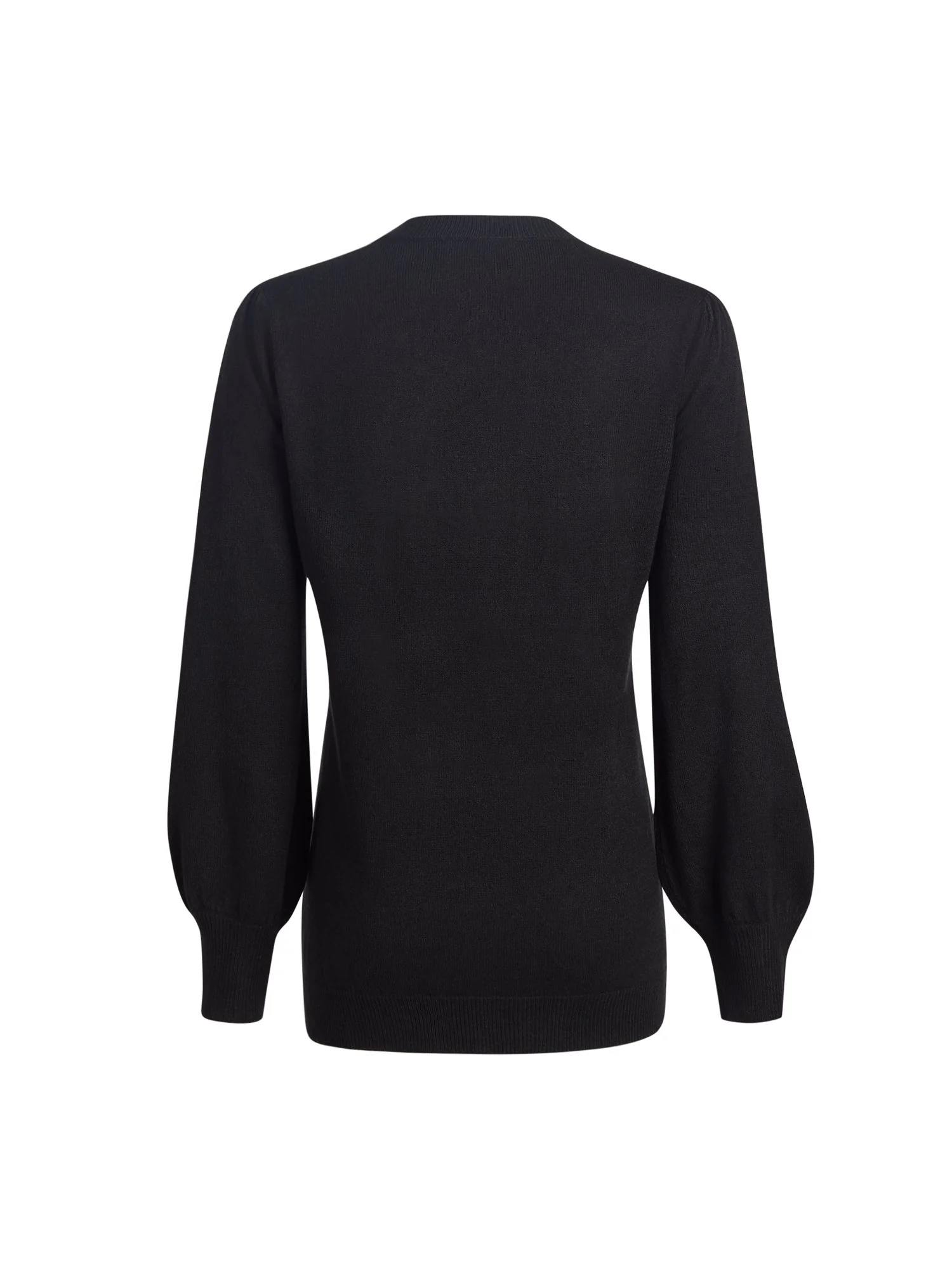 Balloon-Sleeve Crewneck Sweater - Image 3