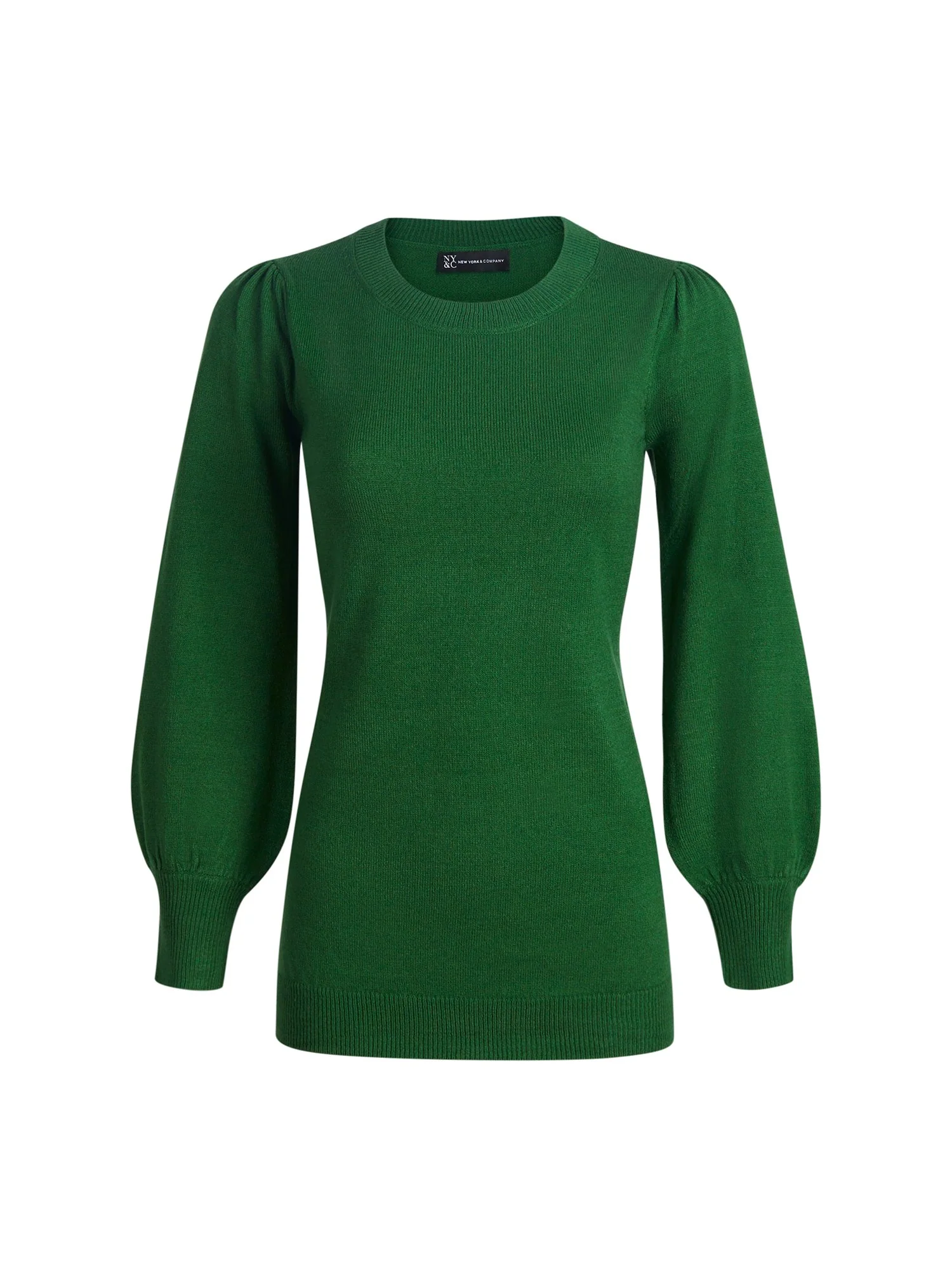 Balloon-Sleeve Crewneck Sweater - Image 8