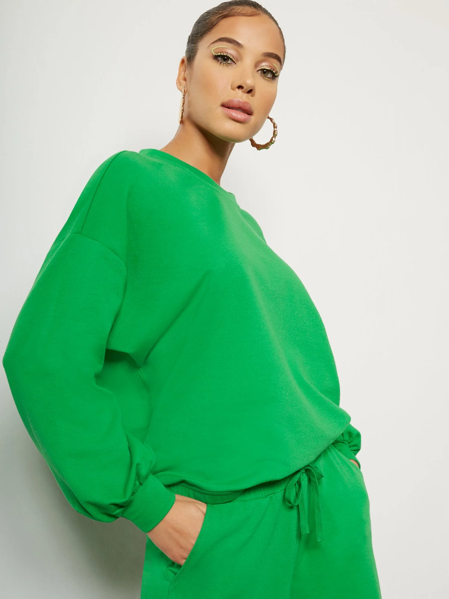 Balloon-Sleeve Pullover Top - Image 7