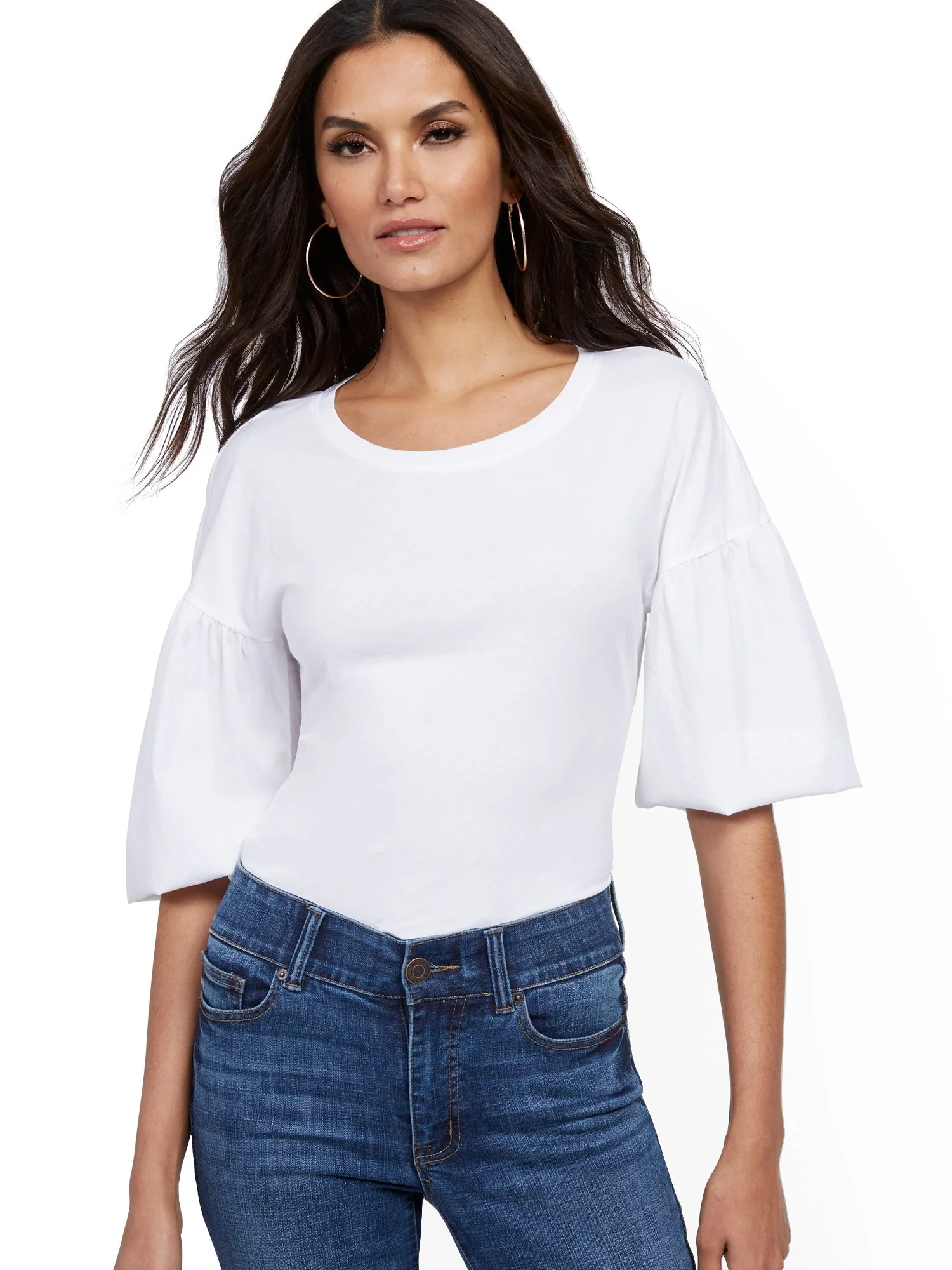 Balloon-Sleeve Top - Image 2